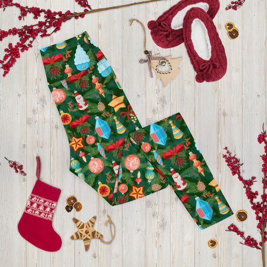 Decorated Tree Yoga Leggings