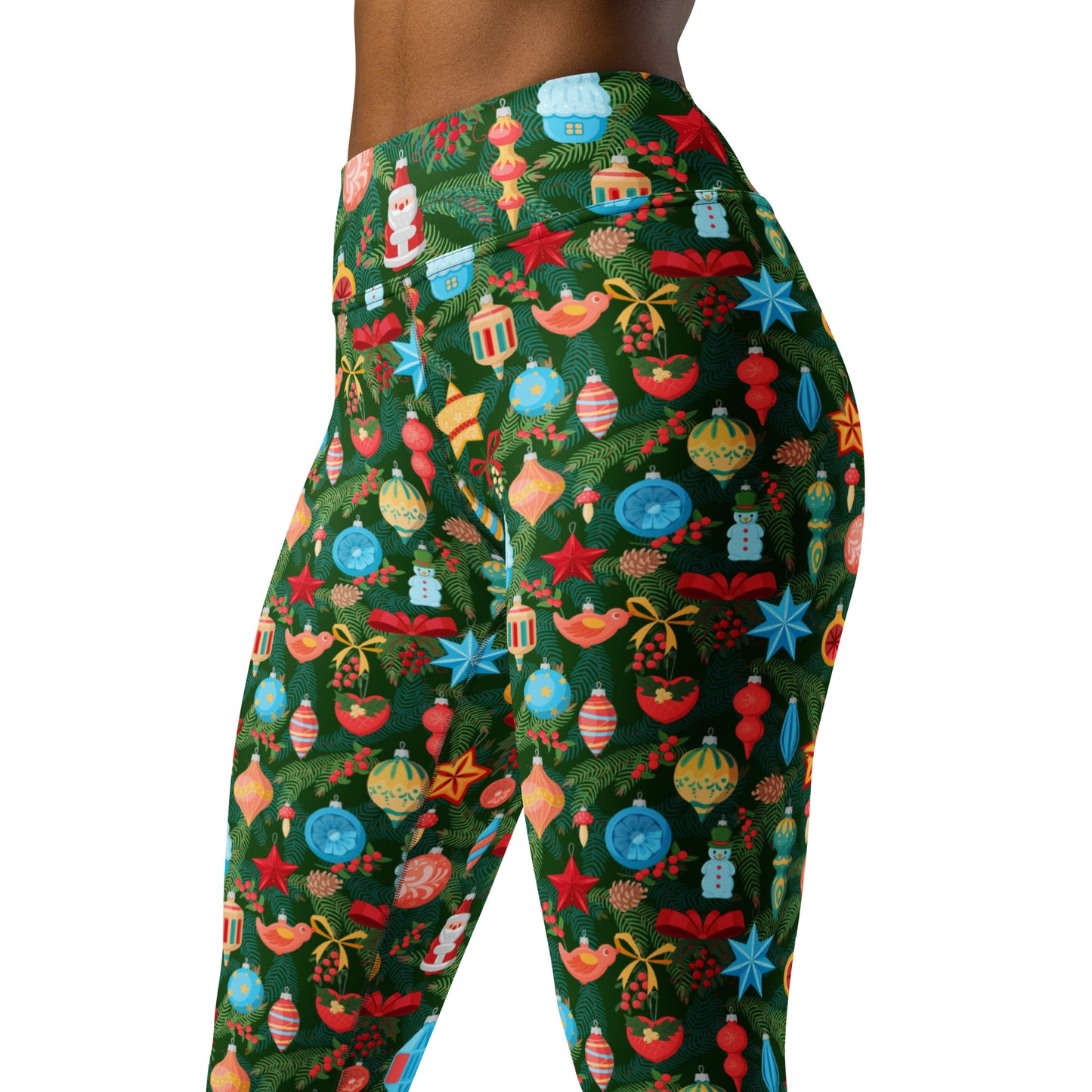 Decorated Tree Yoga Leggings