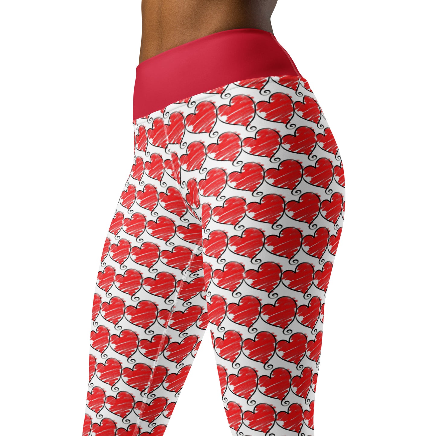 Hearts Yoga Leggings