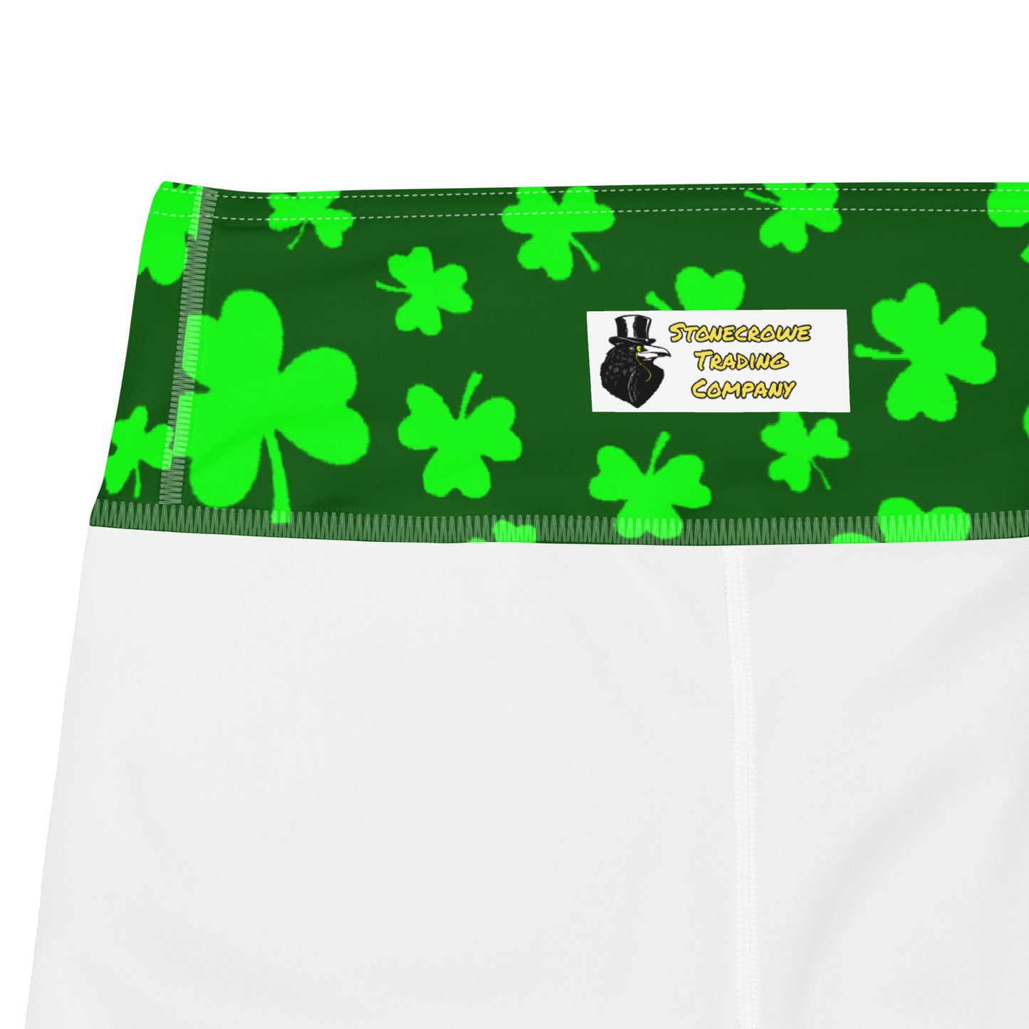 Shamrock Print Yoga Leggings