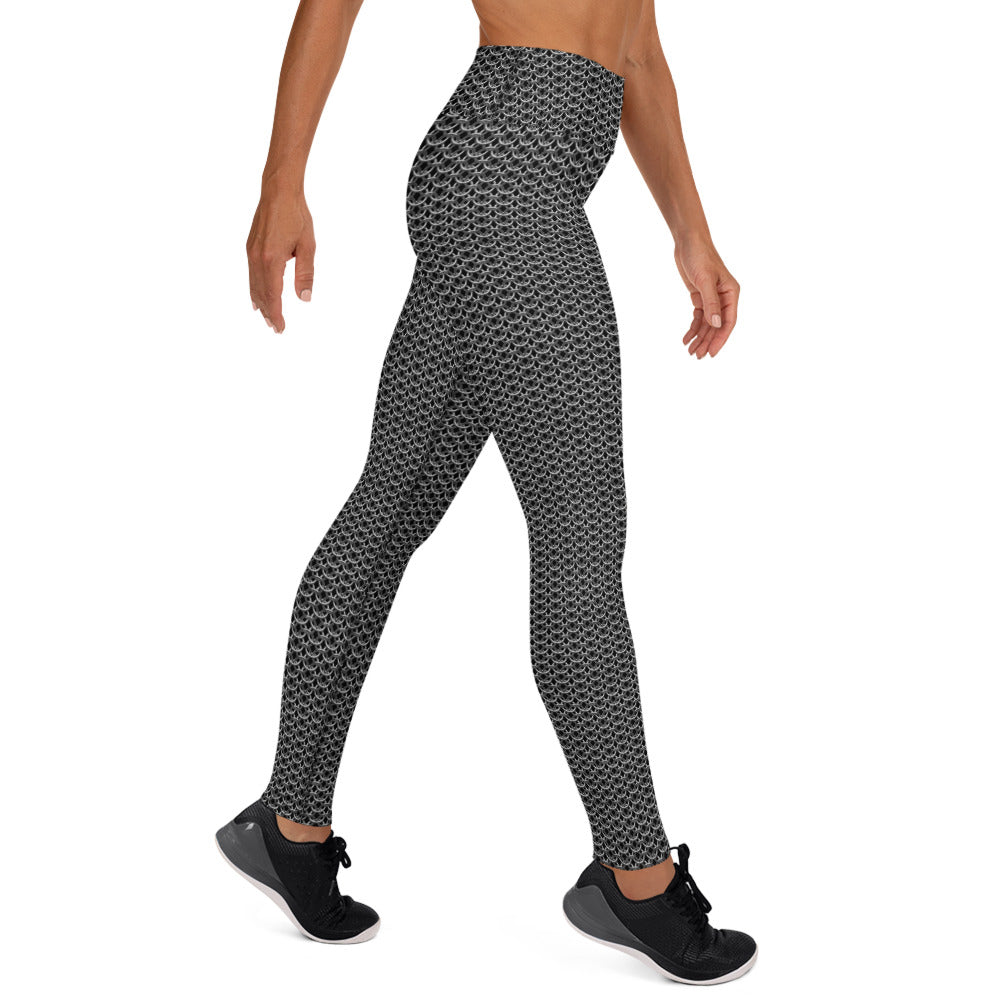 Chain Mail Print Yoga Leggings – Stonecrowe Trading Co.