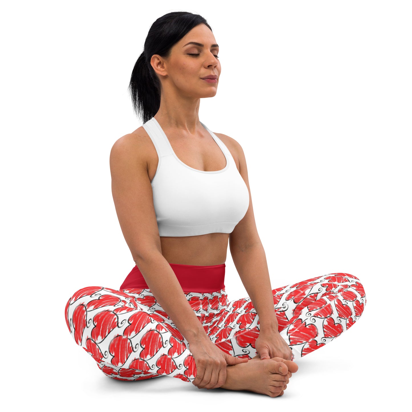 Hearts Yoga Leggings