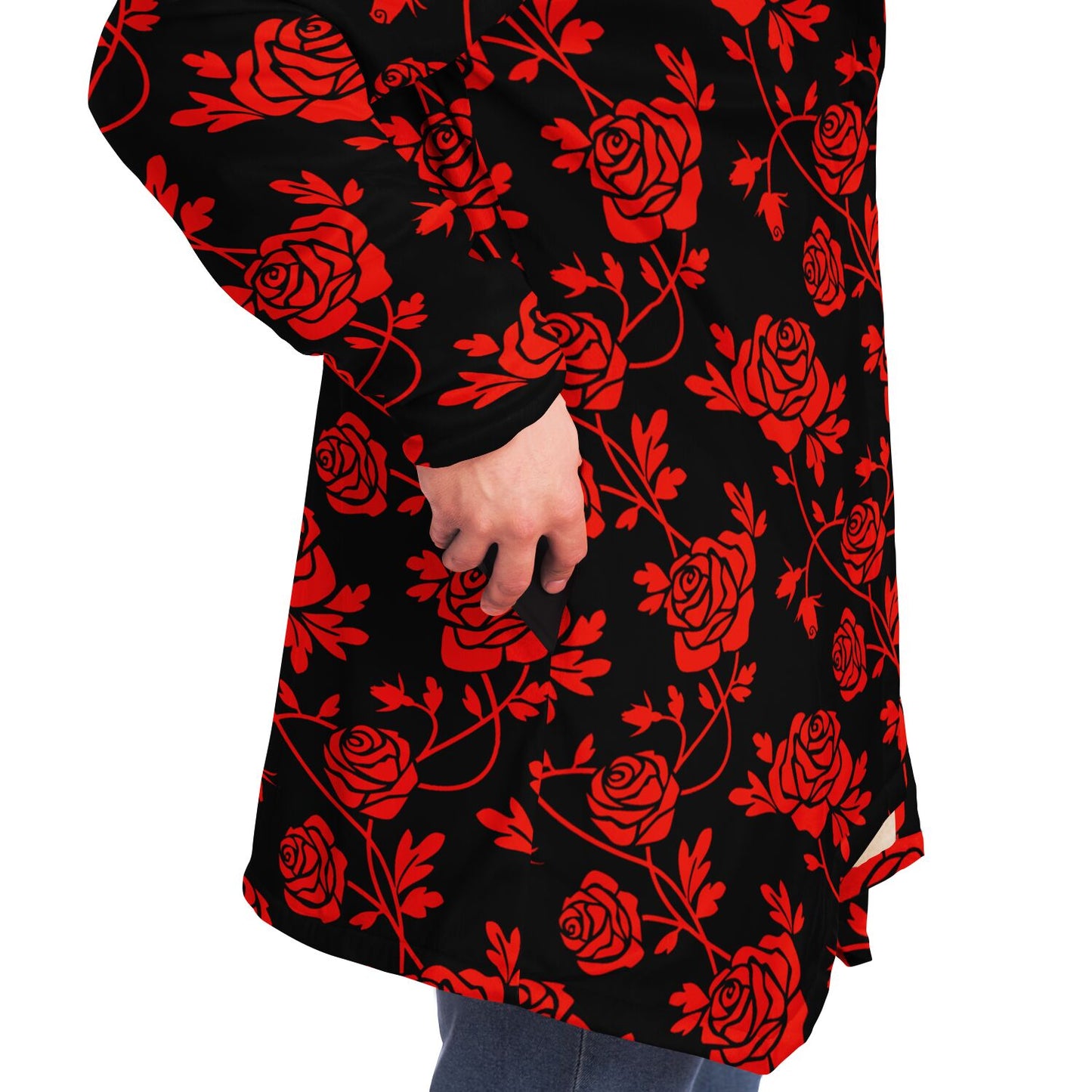 Crimson Rose Microfleece Cloak