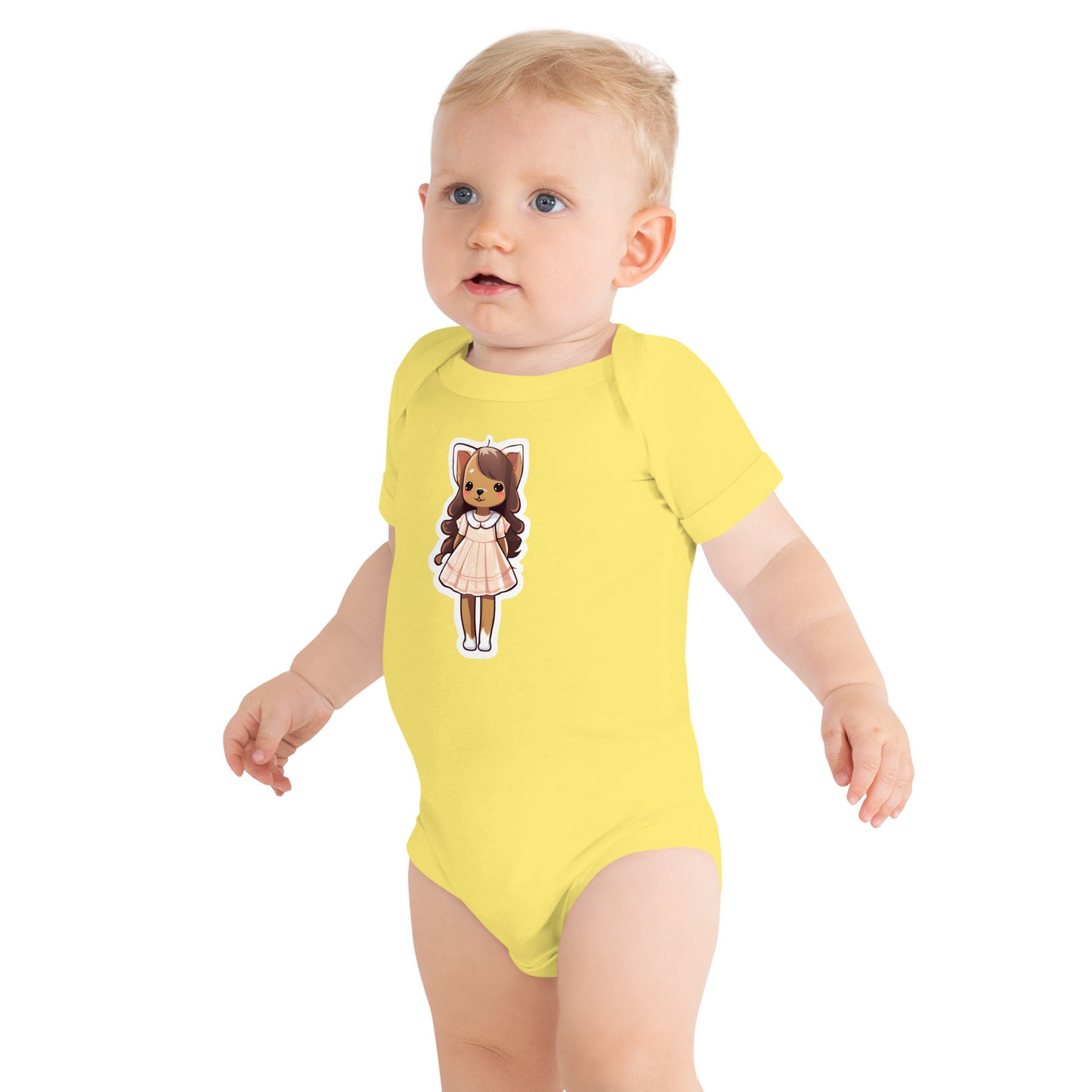 Puppy in a Dress Baby Short Sleeve One Piece