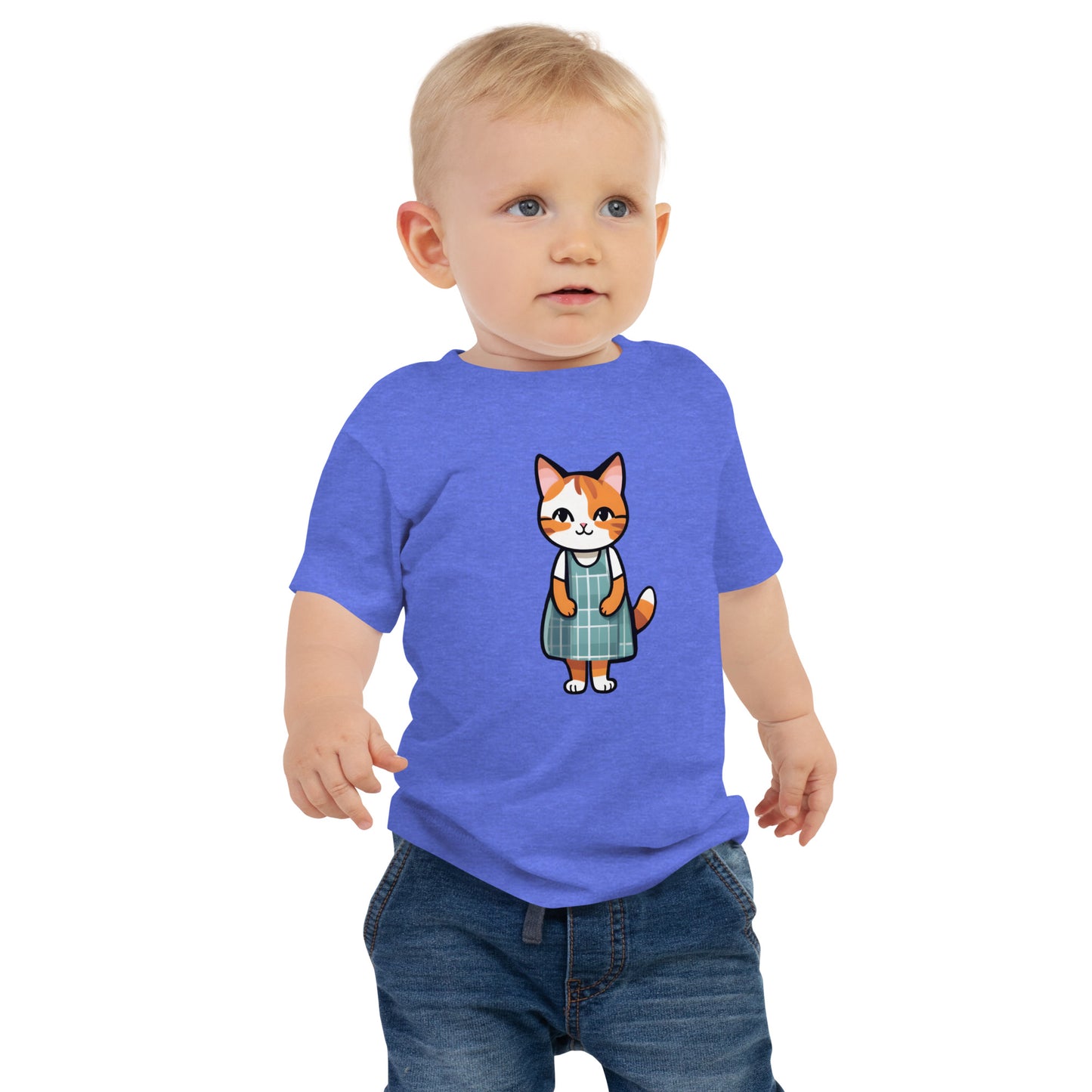 Cat in an Apron Dress Baby Jersey Short Sleeve Tee