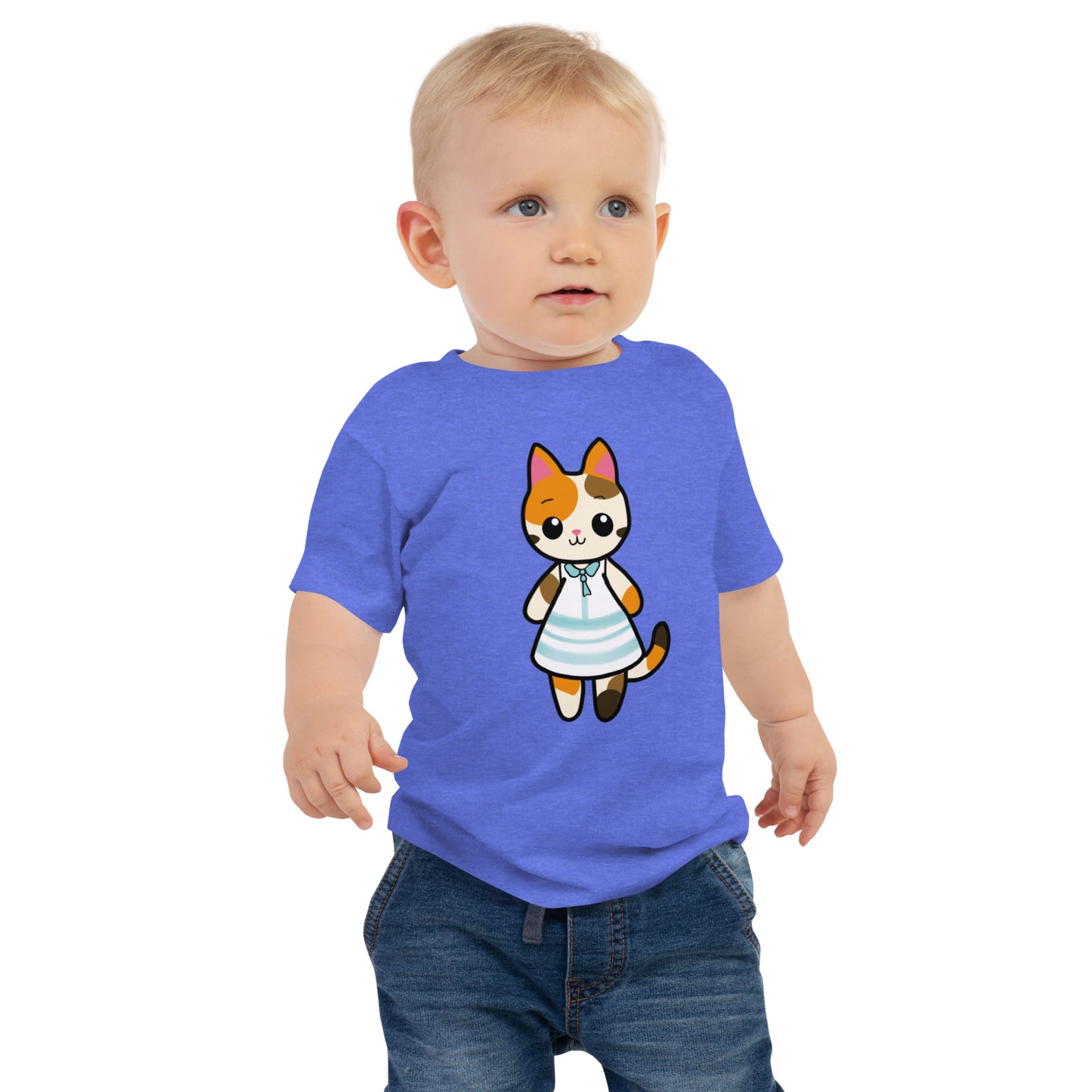 Calico Cat in a Sun Dress Baby Jersey Short Sleeve Tee