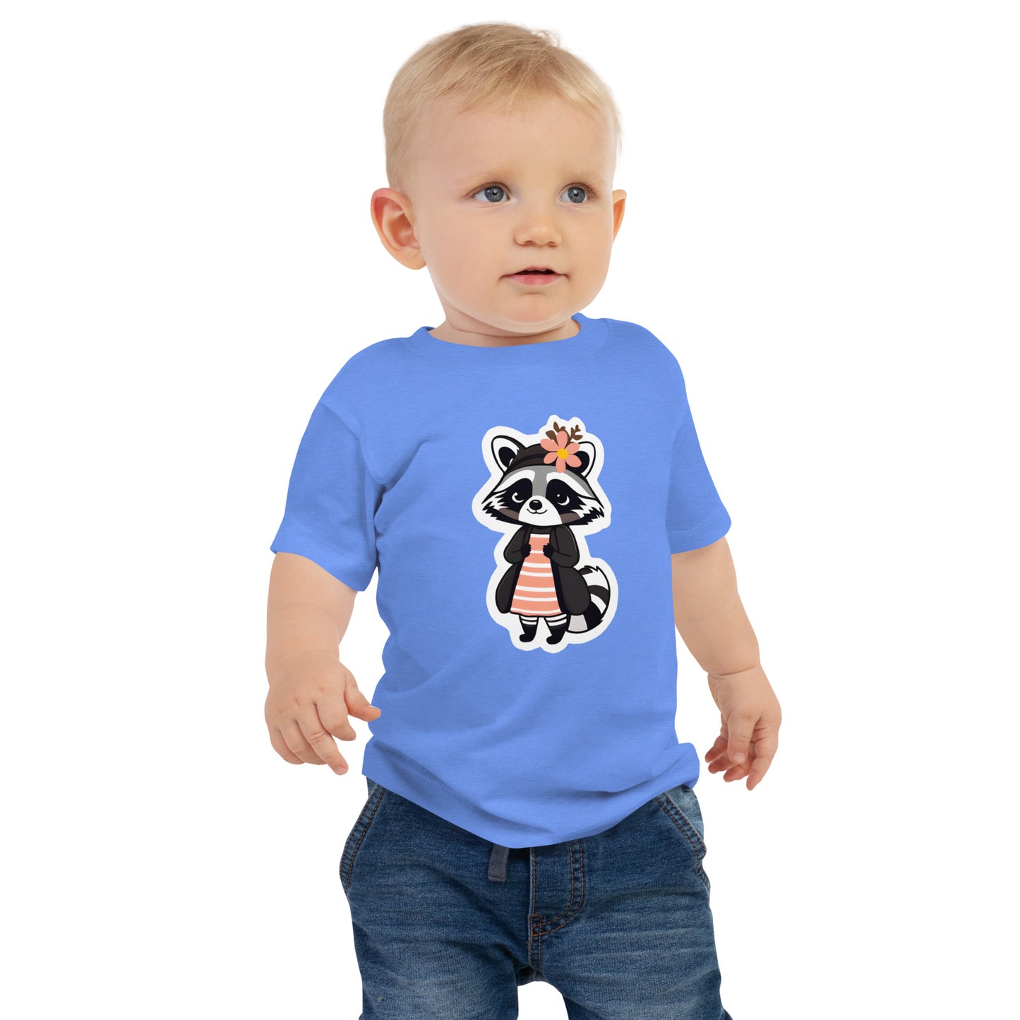 Raccoon Girl Baby Jersey Short Sleeve Tee