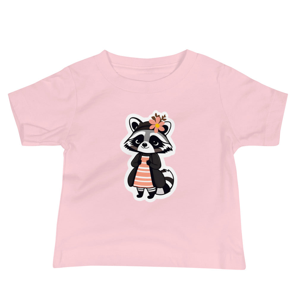 Raccoon Girl Baby Jersey Short Sleeve Tee