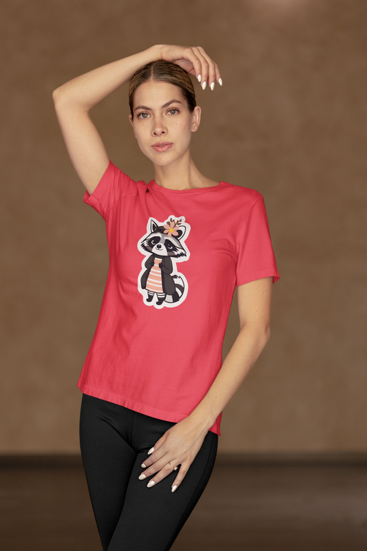 Raccoon Girl Women's Relaxed T-Shirt