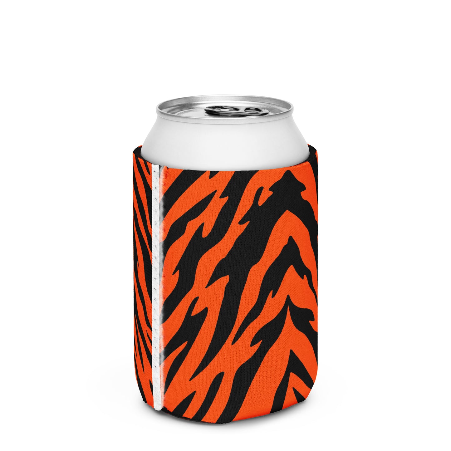 Bengal Tiger Stripe Pattern Can Cooler