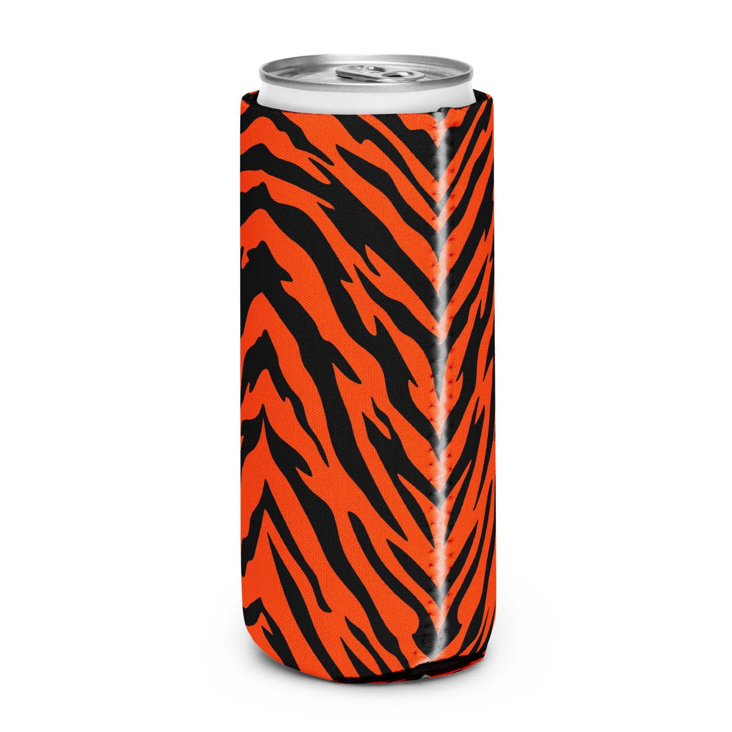 Bengal Tiger Stripe Pattern Can Cooler