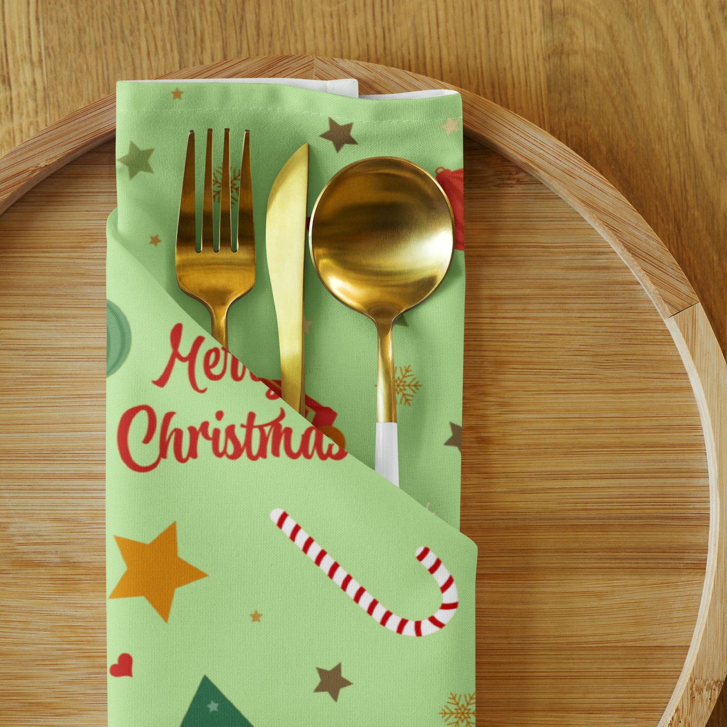 Merry Christmas Cloth Napkin Set