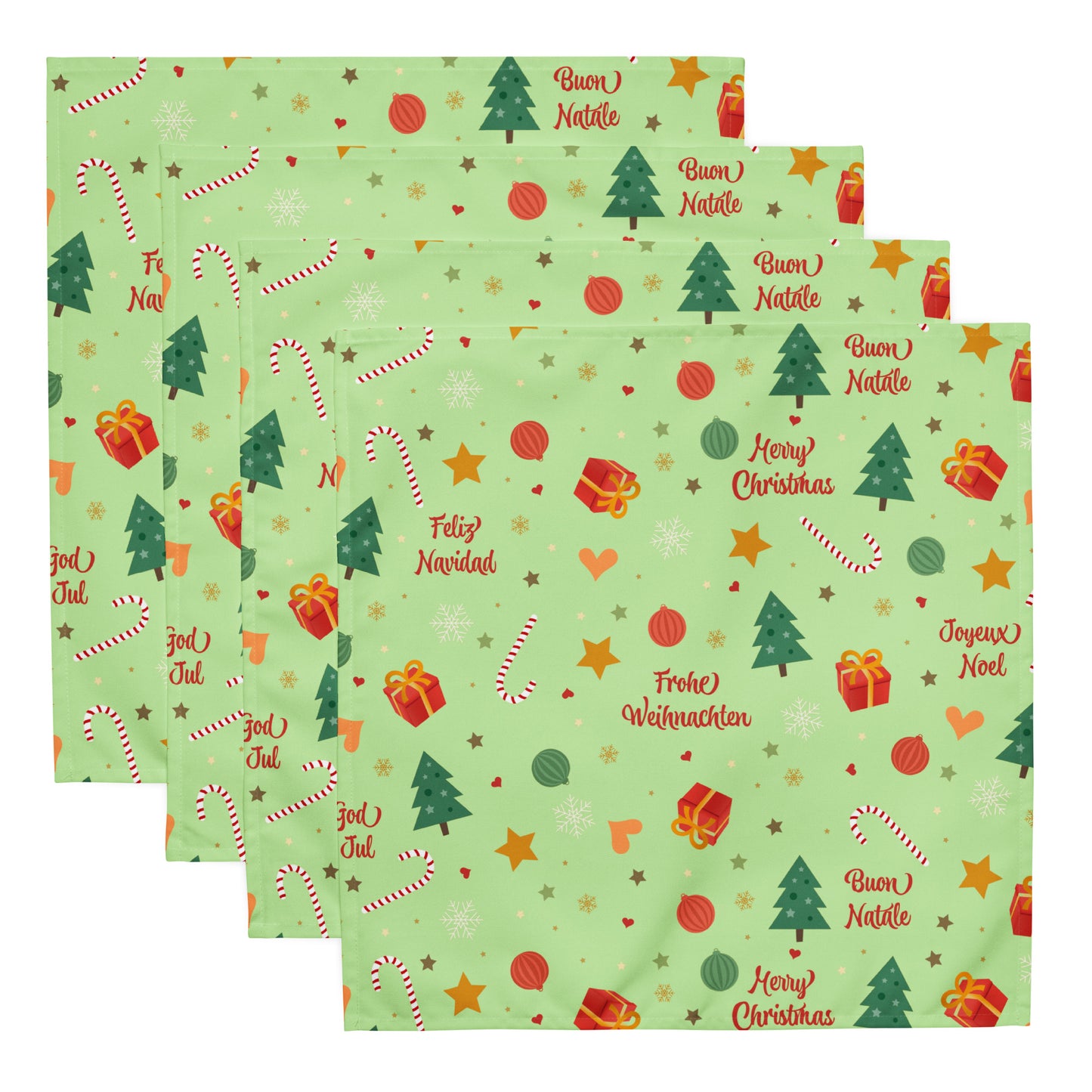 Merry Christmas Cloth Napkin Set