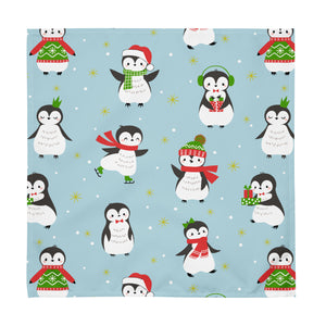 Christmas Penguins Cloth Napkin Set