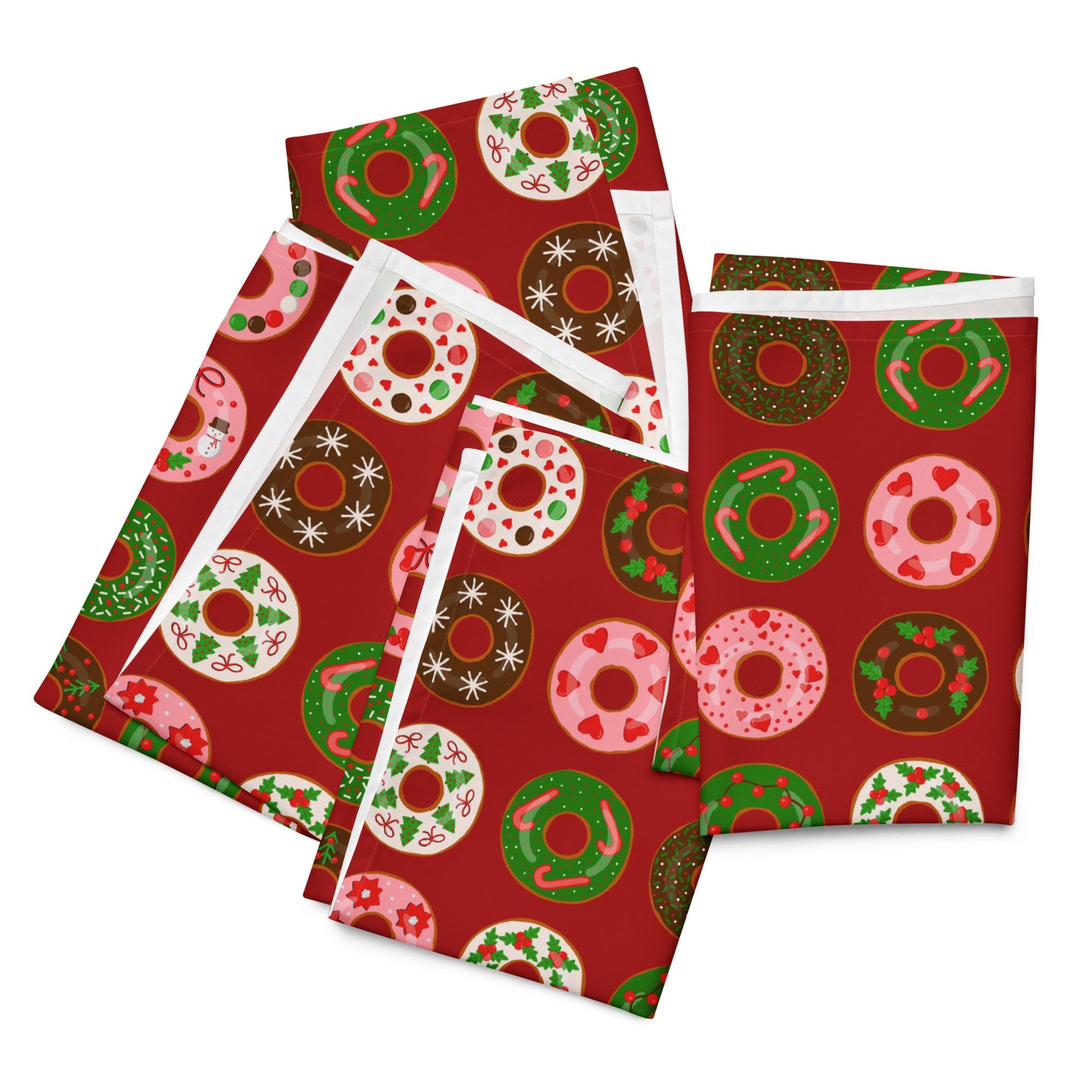 Christmas Donuts Cloth Napkin Set