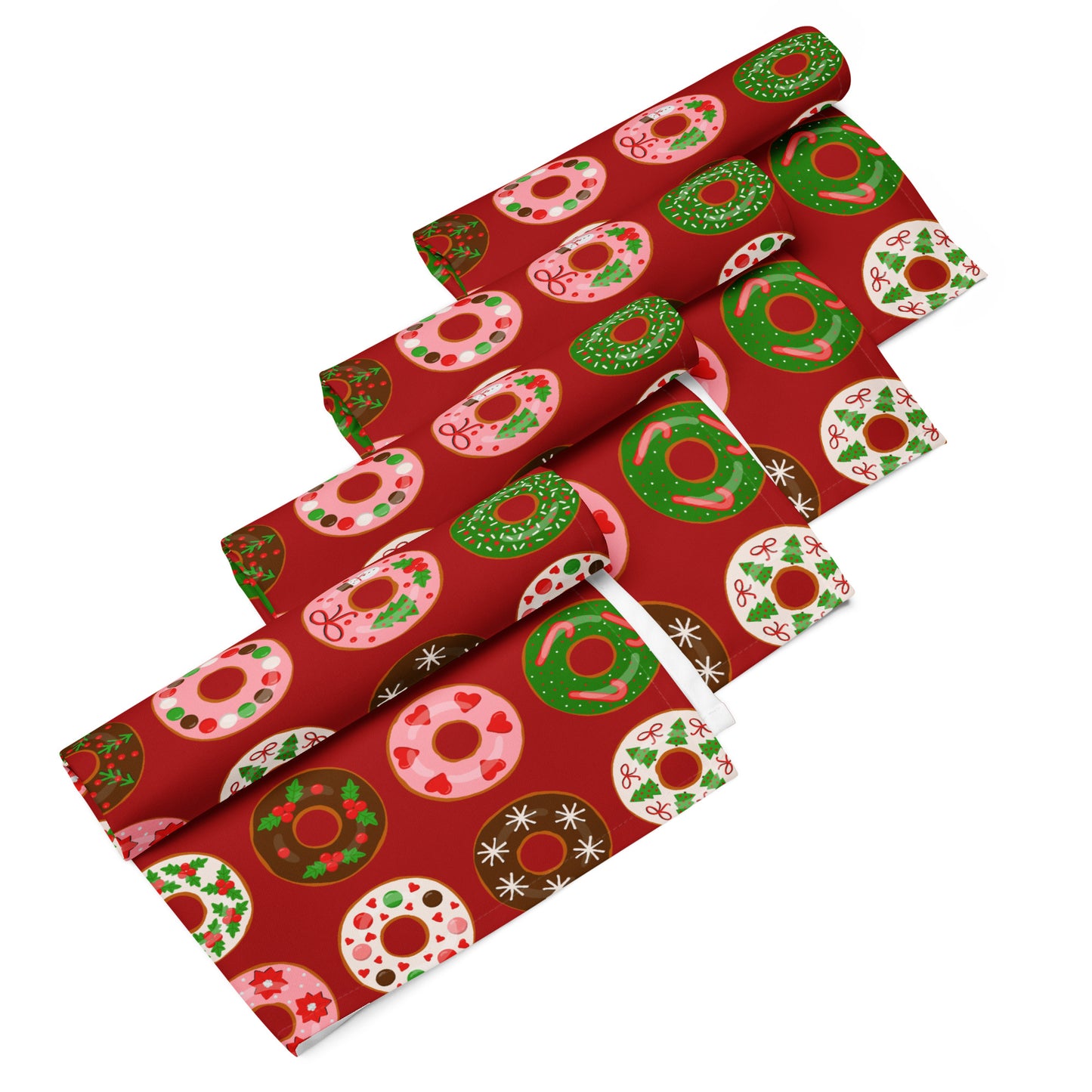 Christmas Donuts Cloth Napkin Set