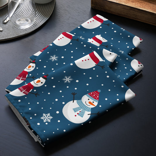 Snowmen Cloth Napkin Set