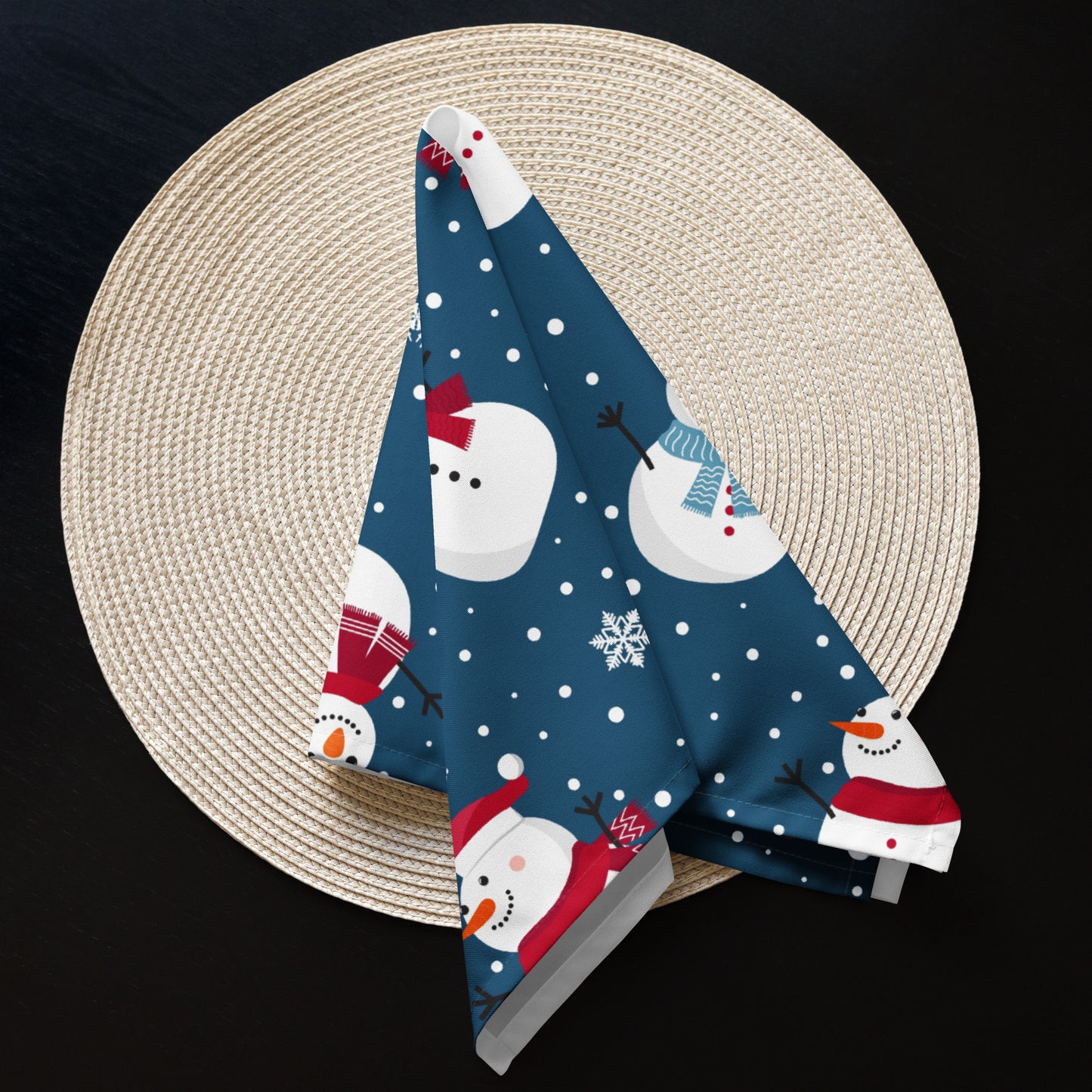 Snowmen Cloth Napkin Set