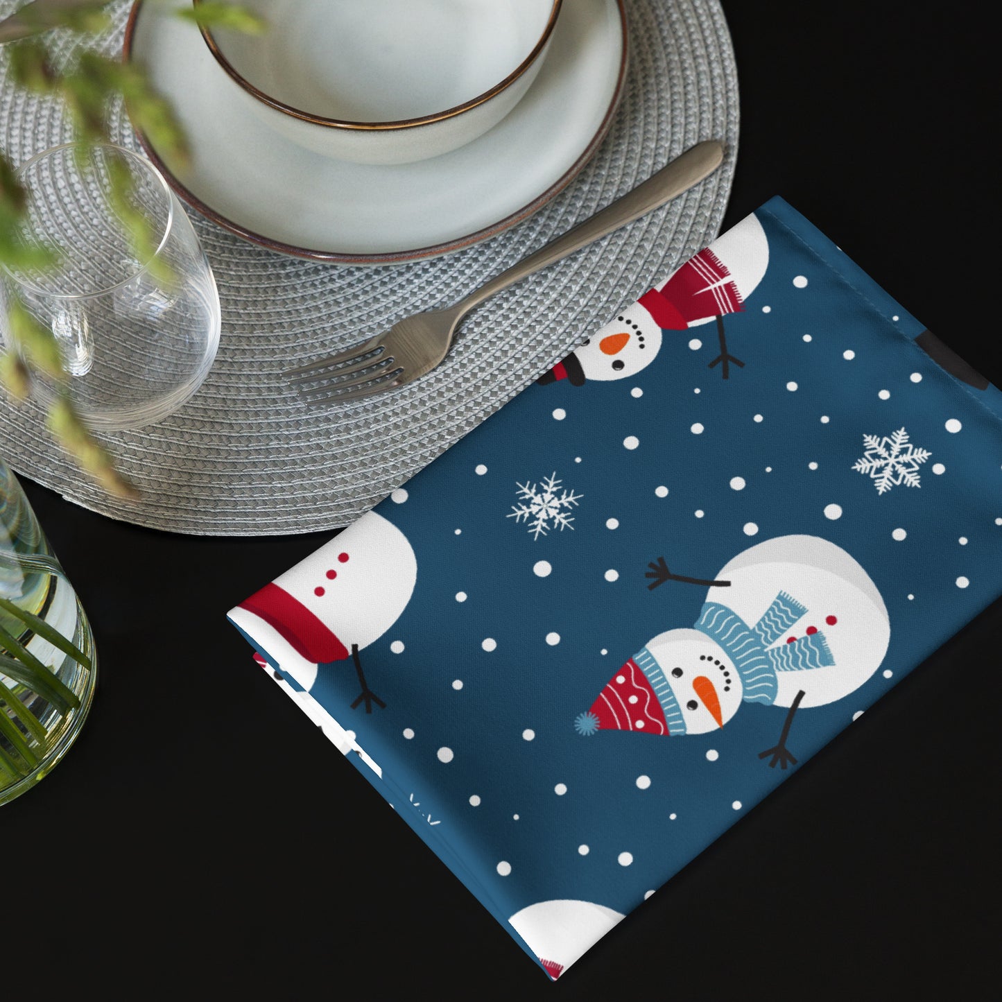 Snowmen Cloth Napkin Set