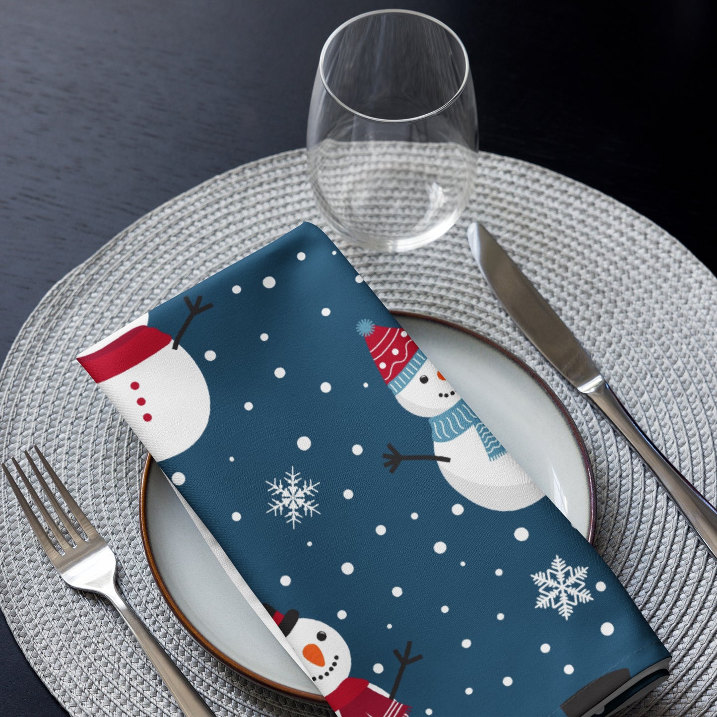 Snowmen Cloth Napkin Set