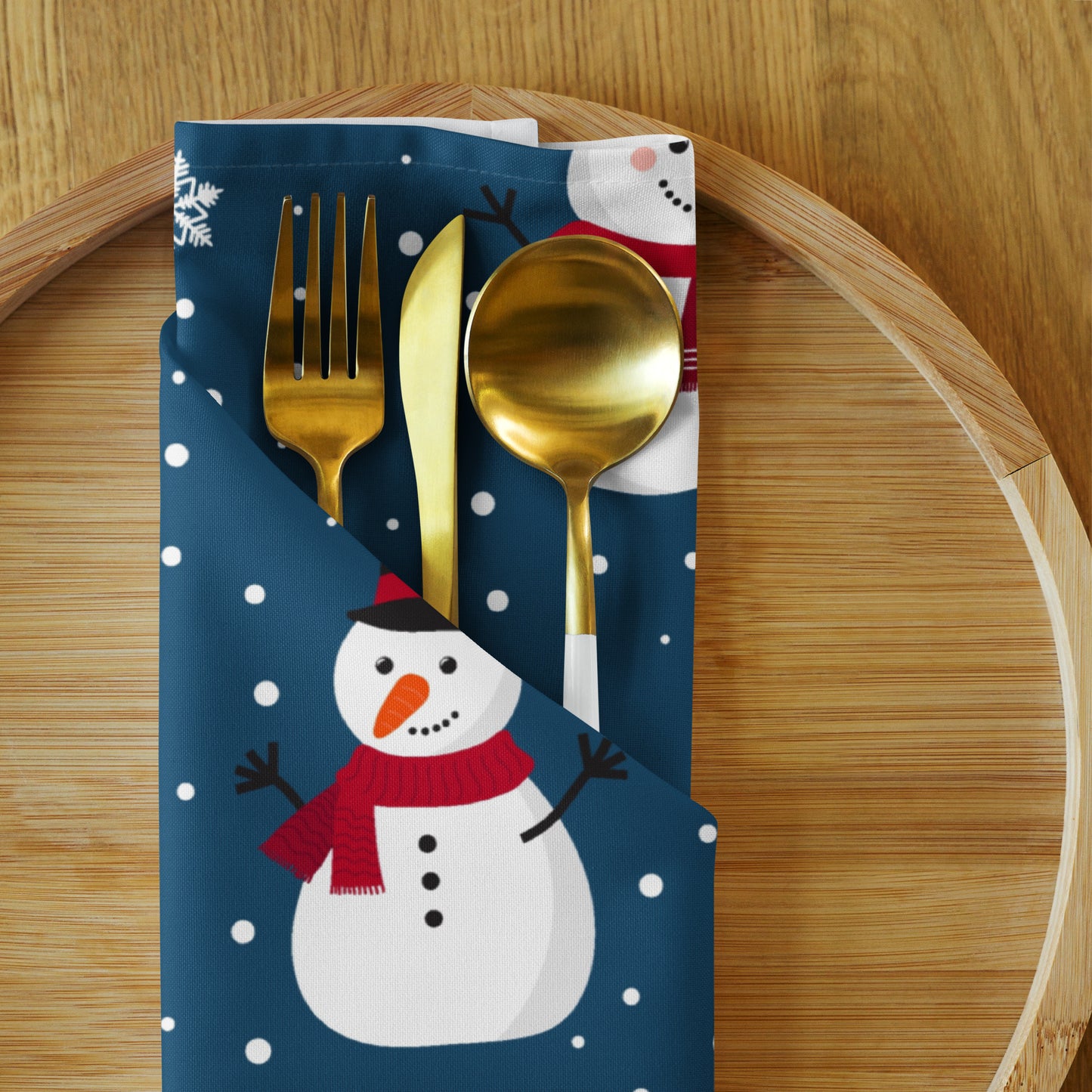 Snowmen Cloth Napkin Set