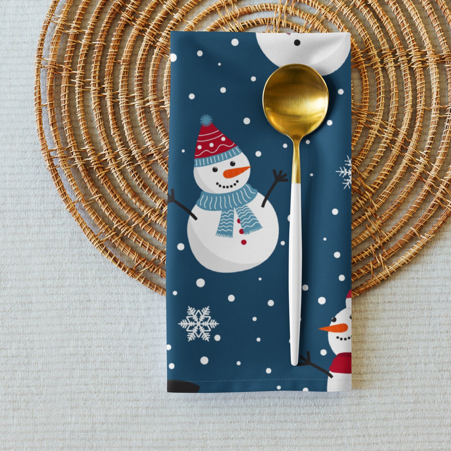 Snowmen Cloth Napkin Set