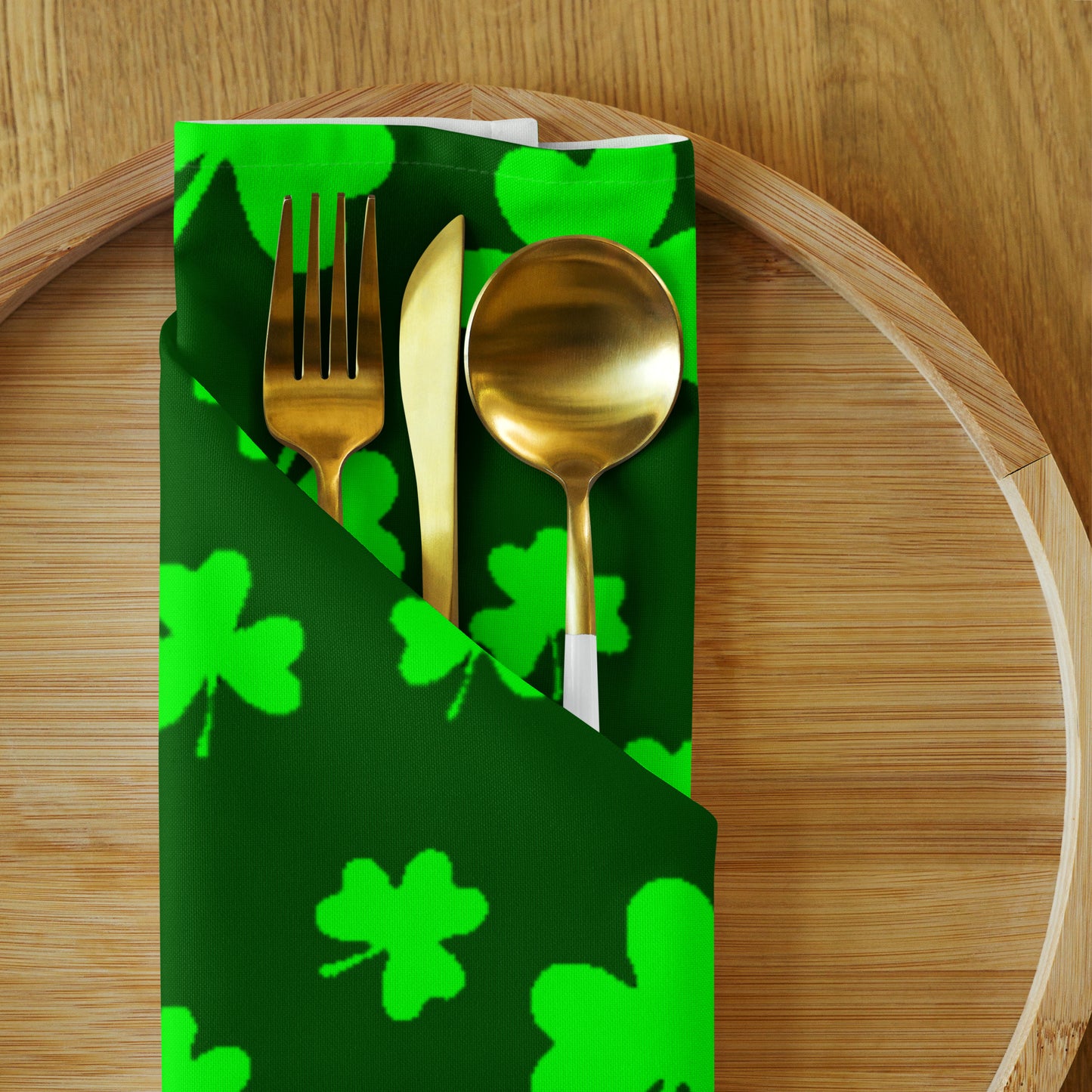 Shamrocks Print Cloth Napkin Set