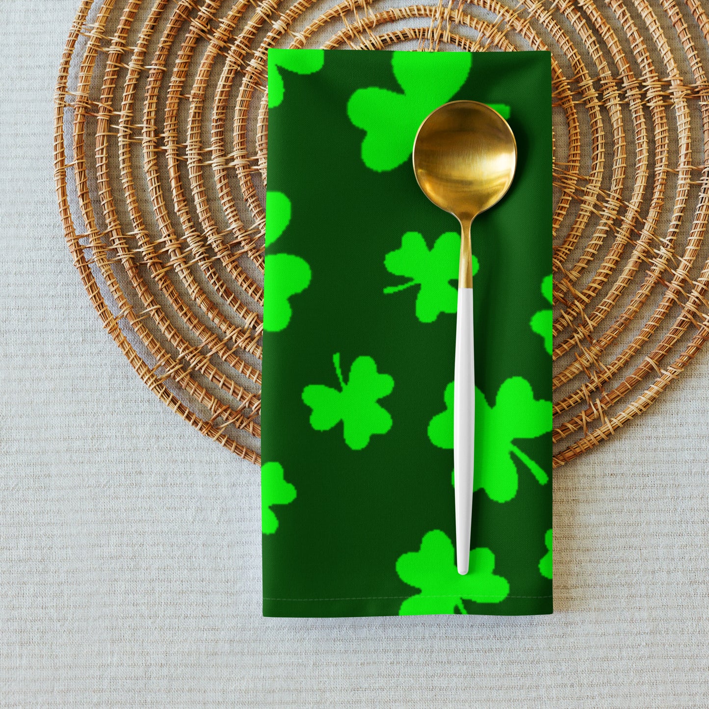 Shamrocks Print Cloth Napkin Set