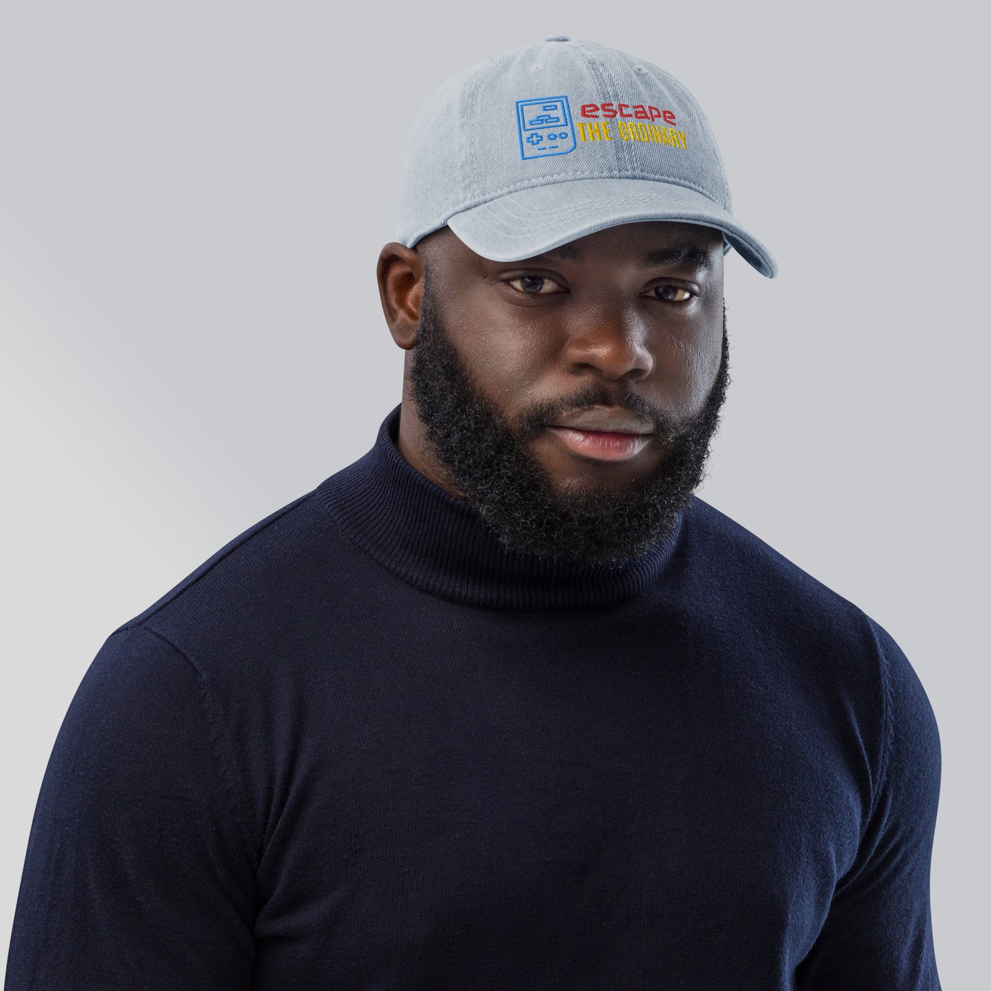 Escape the Ordinary Embroidered Denim Hat