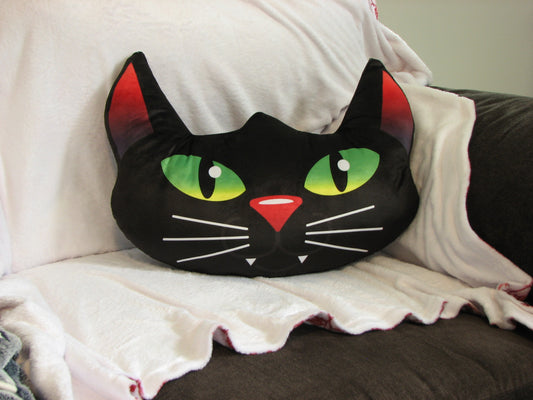 Halloween Cat Shaped Pillow