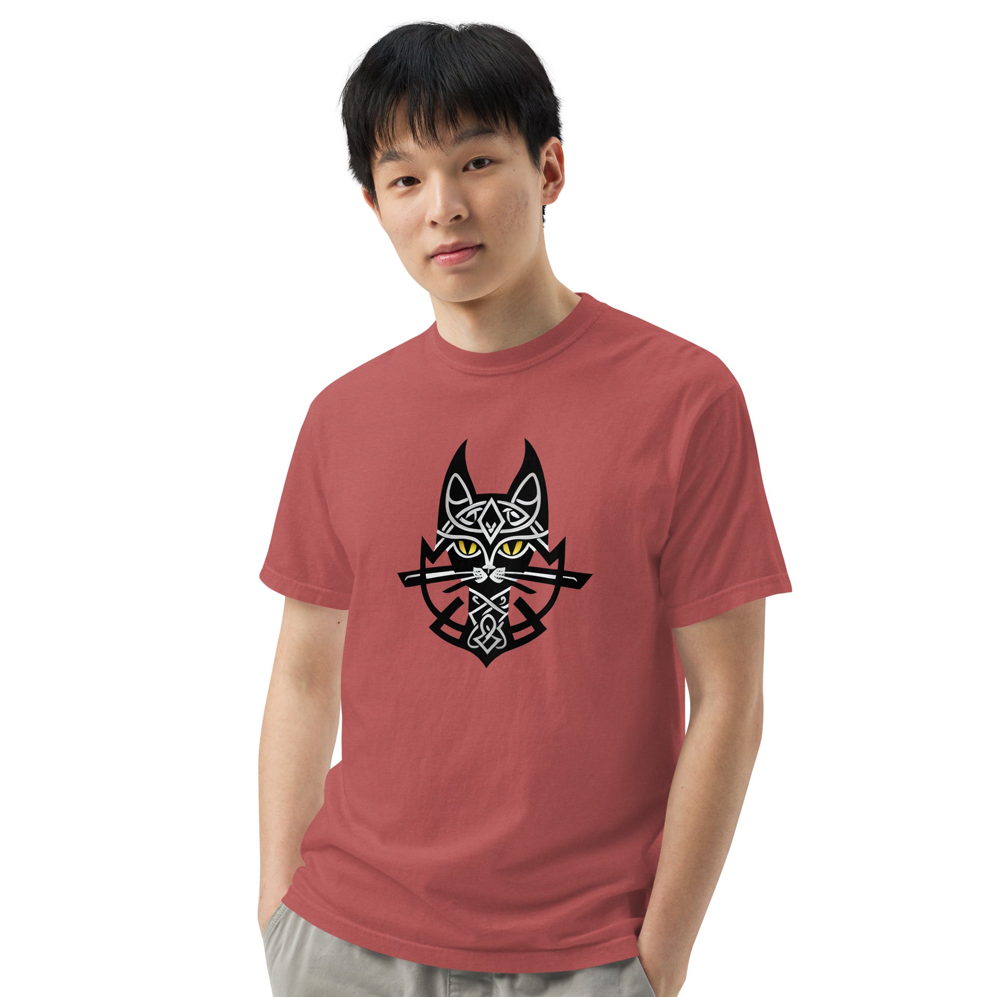 Viking Cat Garment-Dyed Heavyweight T-shirt
