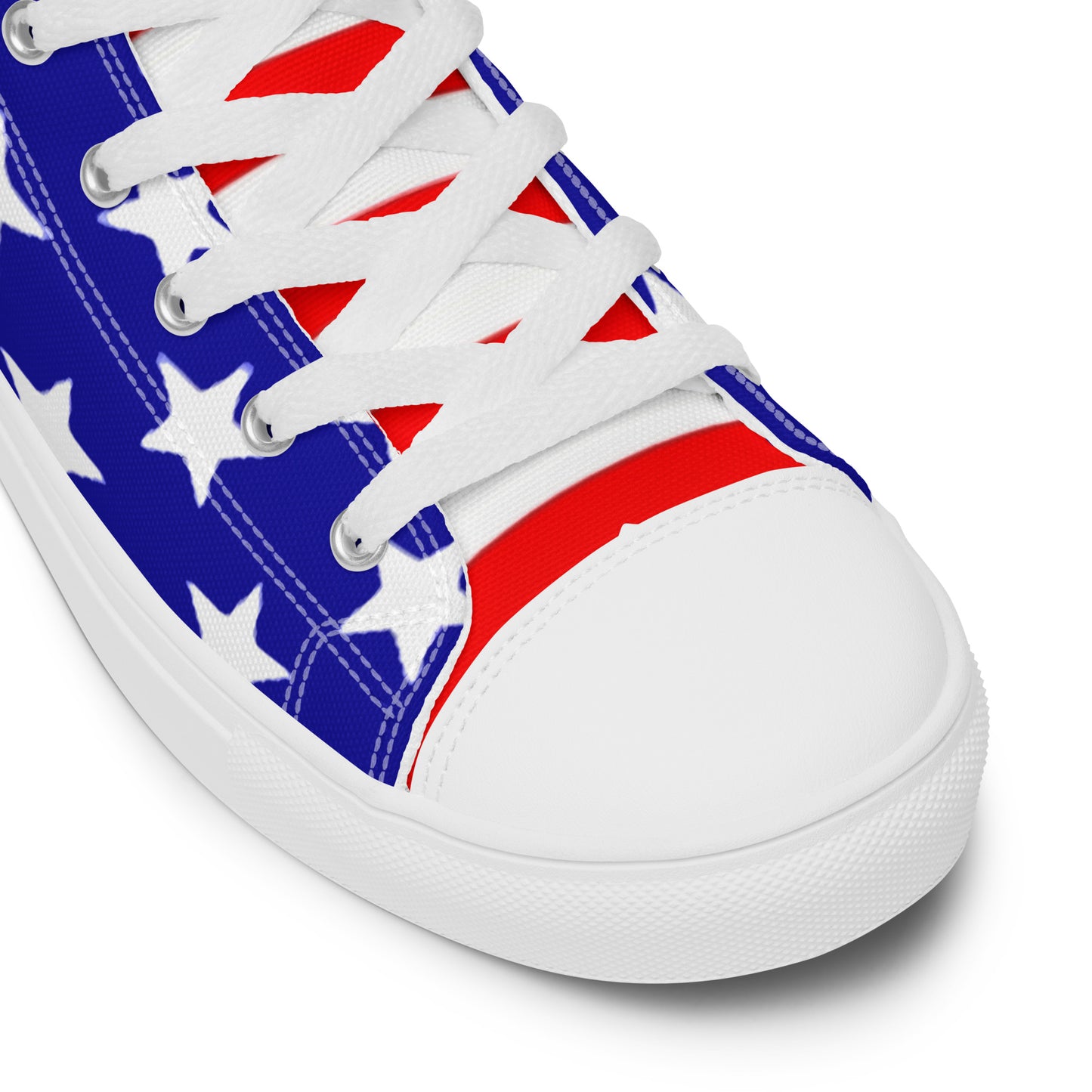 Stars and Stripes Men’s High Top Canvas Shoes