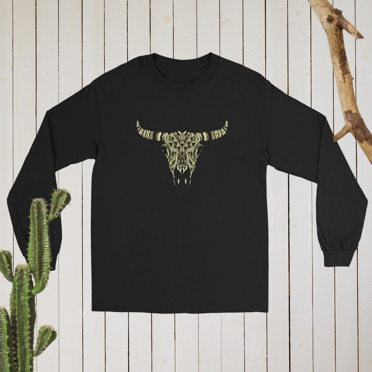 Desert Skull Long Sleeve Unisex Shirt