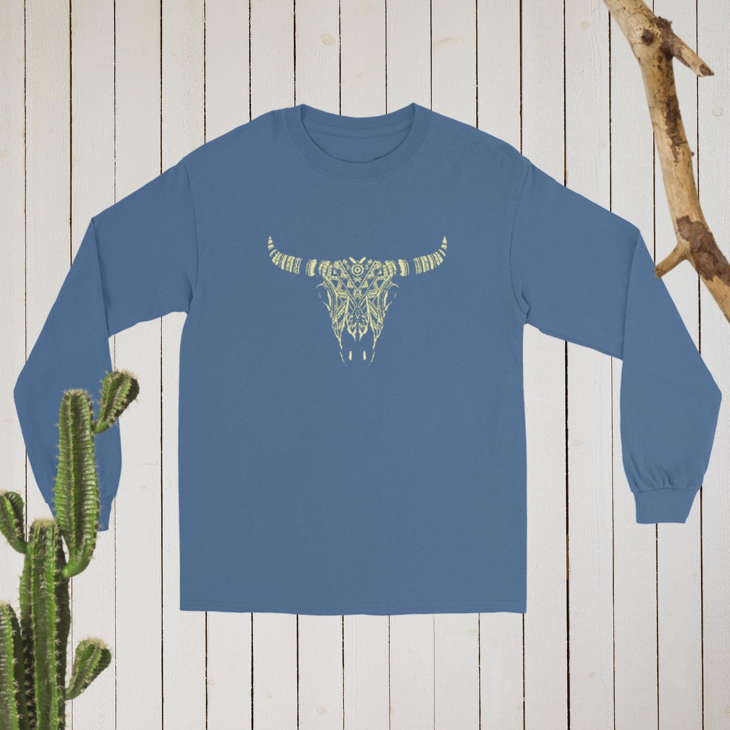 Desert Skull Long Sleeve Unisex Shirt