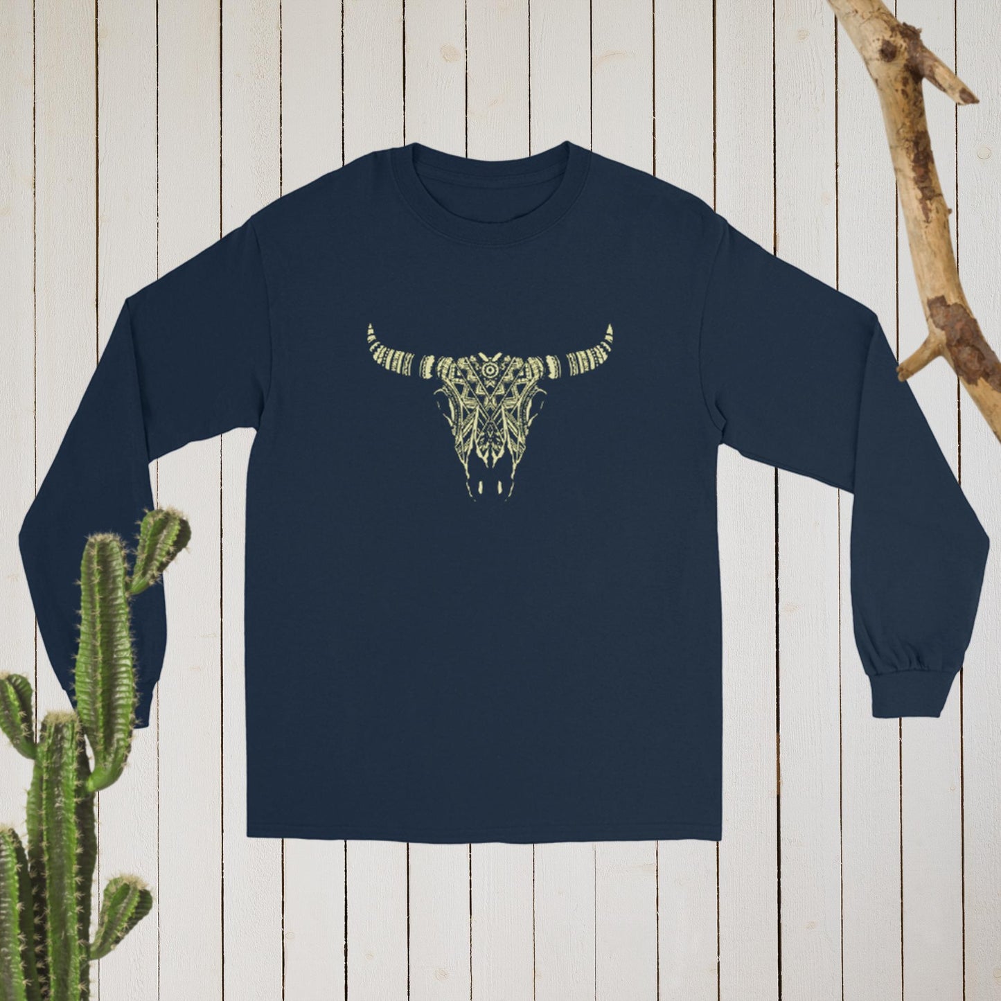 Desert Skull Long Sleeve Unisex Shirt