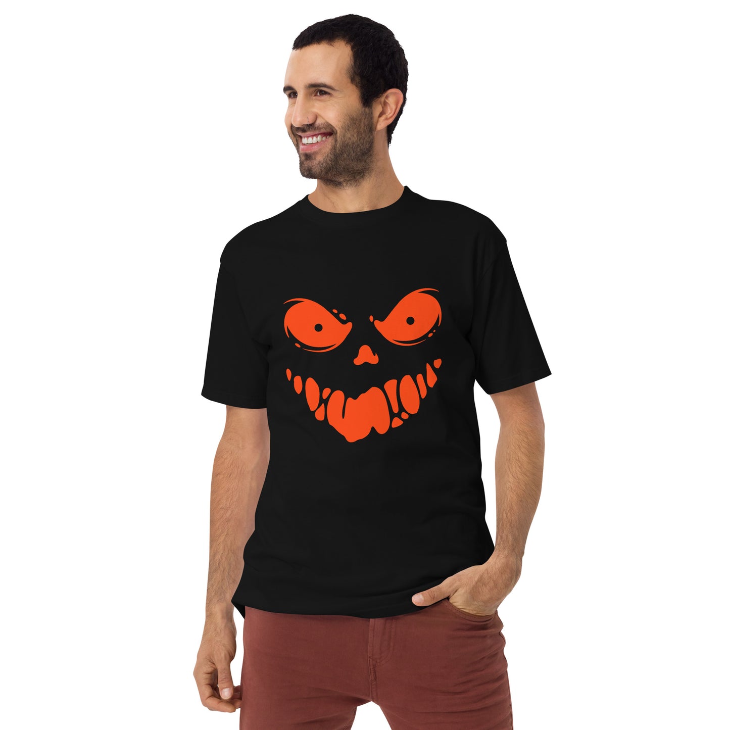 Spooky Ghost Face Unisex Premium Heavyweight Tee