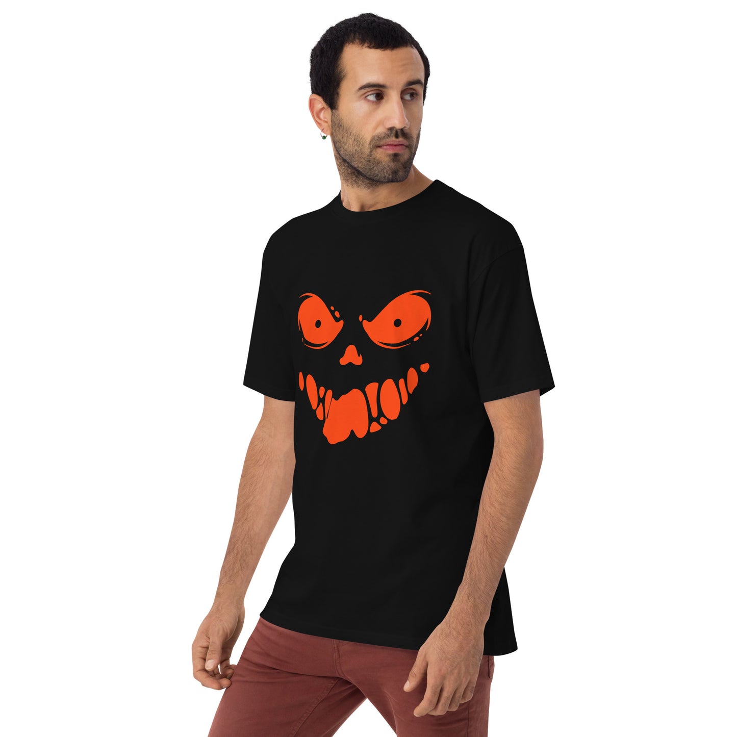 Spooky Ghost Face Unisex Premium Heavyweight Tee