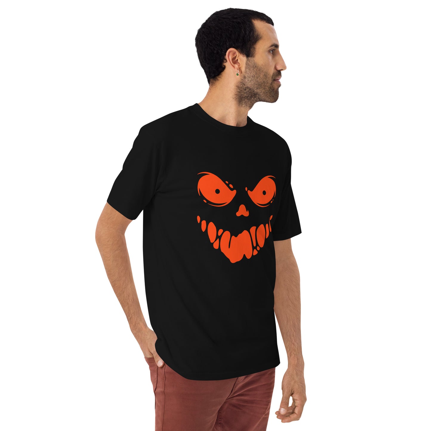 Spooky Ghost Face Unisex Premium Heavyweight Tee