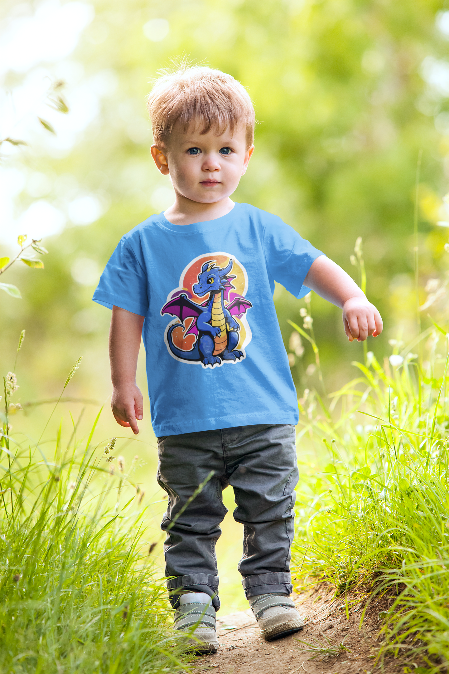 Cute Dragon Toddler Short Sleeve Tee