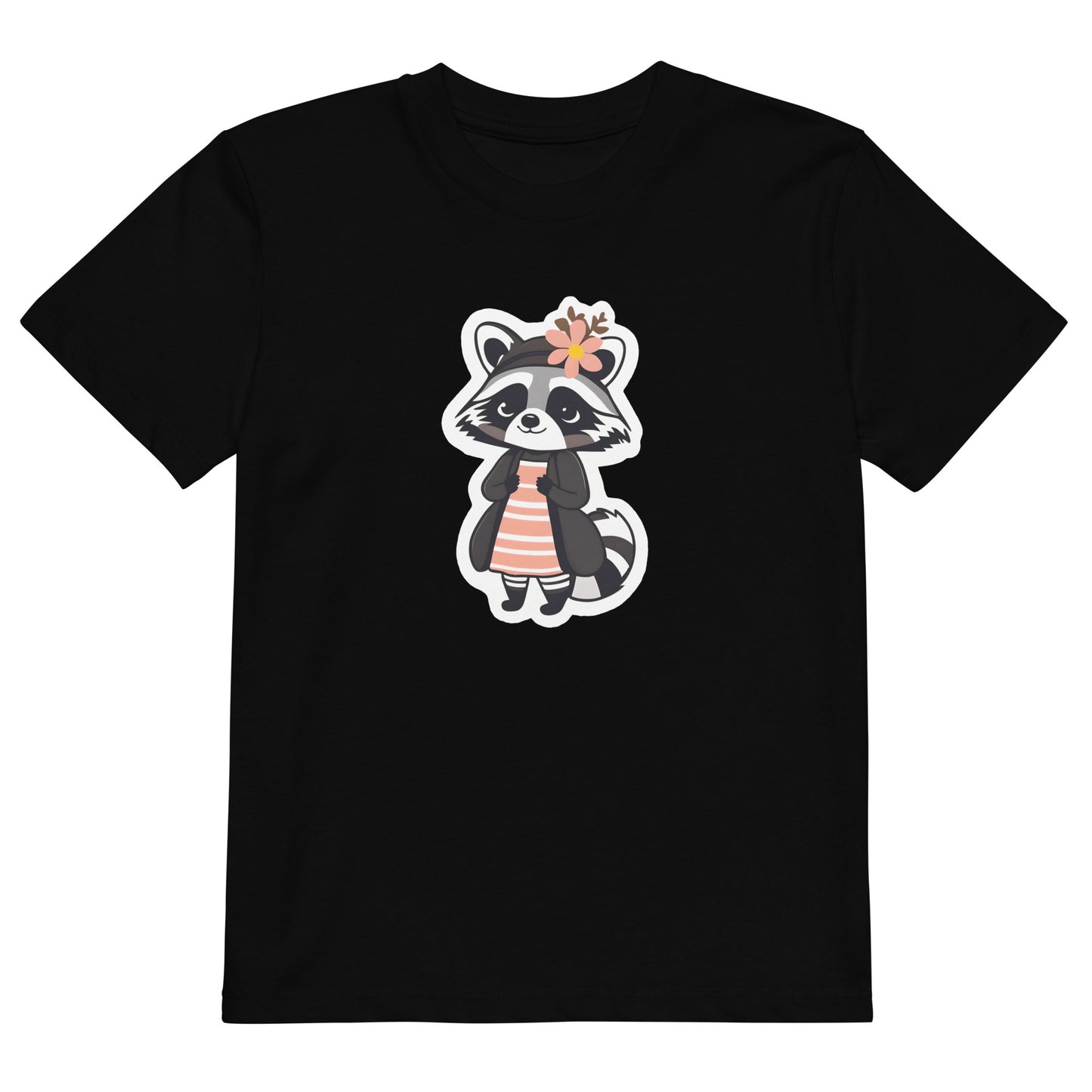 Raccoon Girl Organic Cotton Kids T-shirt