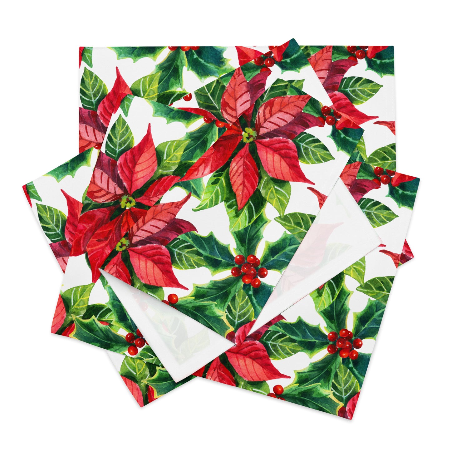 Poinsettia Placemat Set