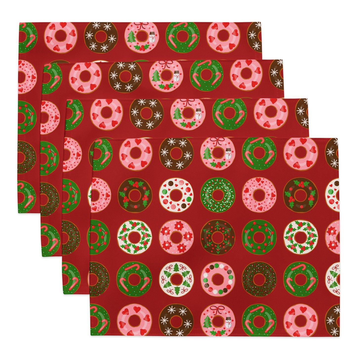 Christmas Donuts Placemat Set