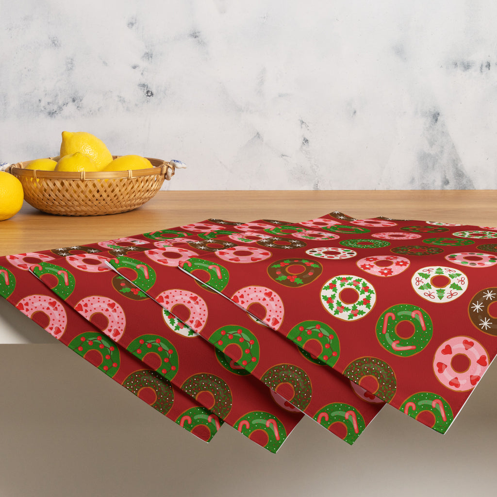 Christmas Donuts Placemat Set