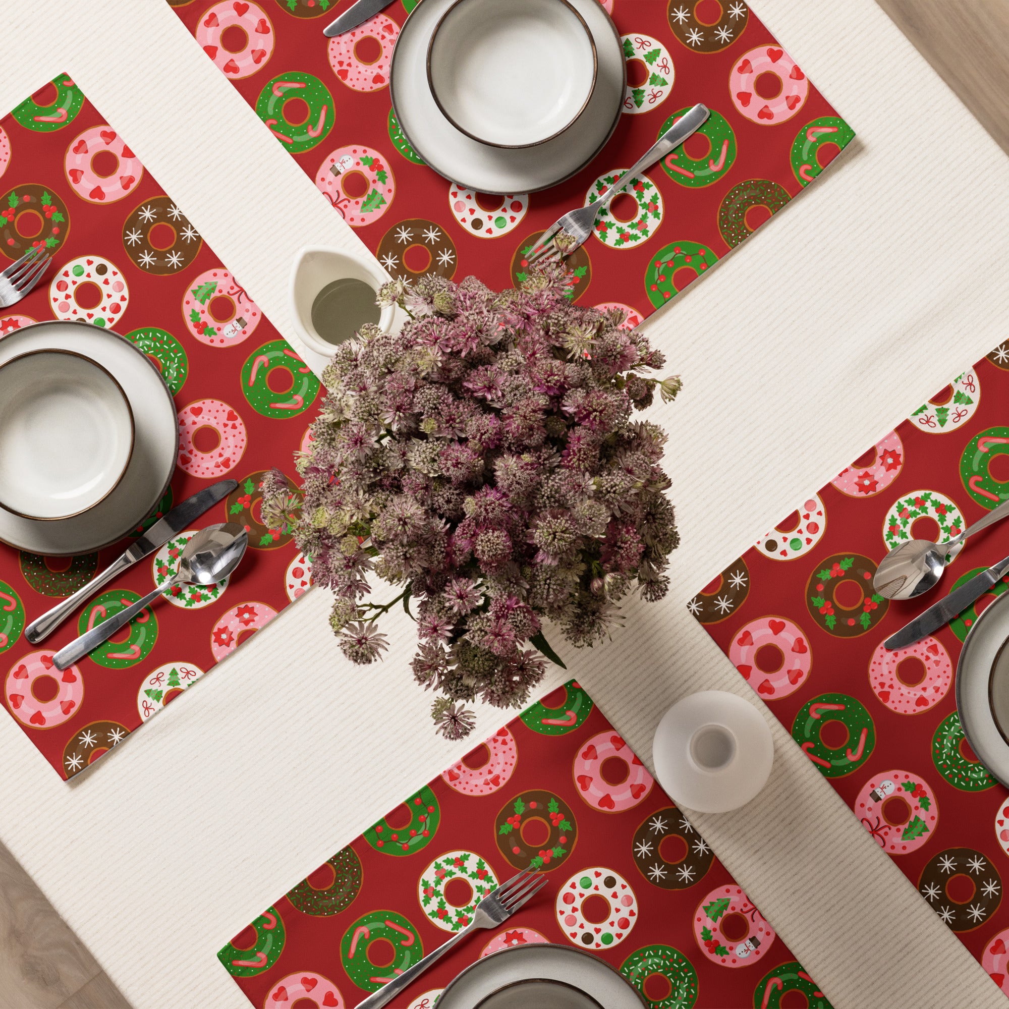 Christmas Donuts Placemat Set