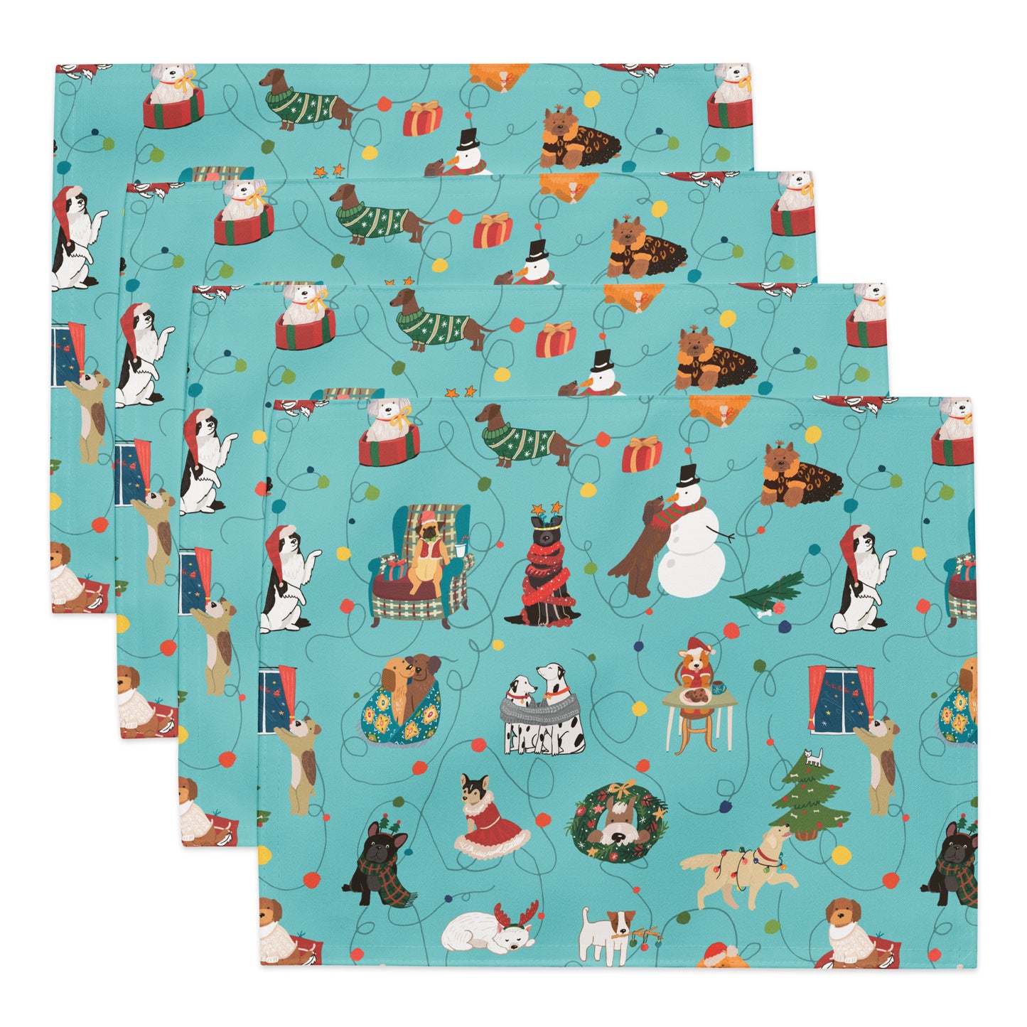 Festive Dogs Placemat Set