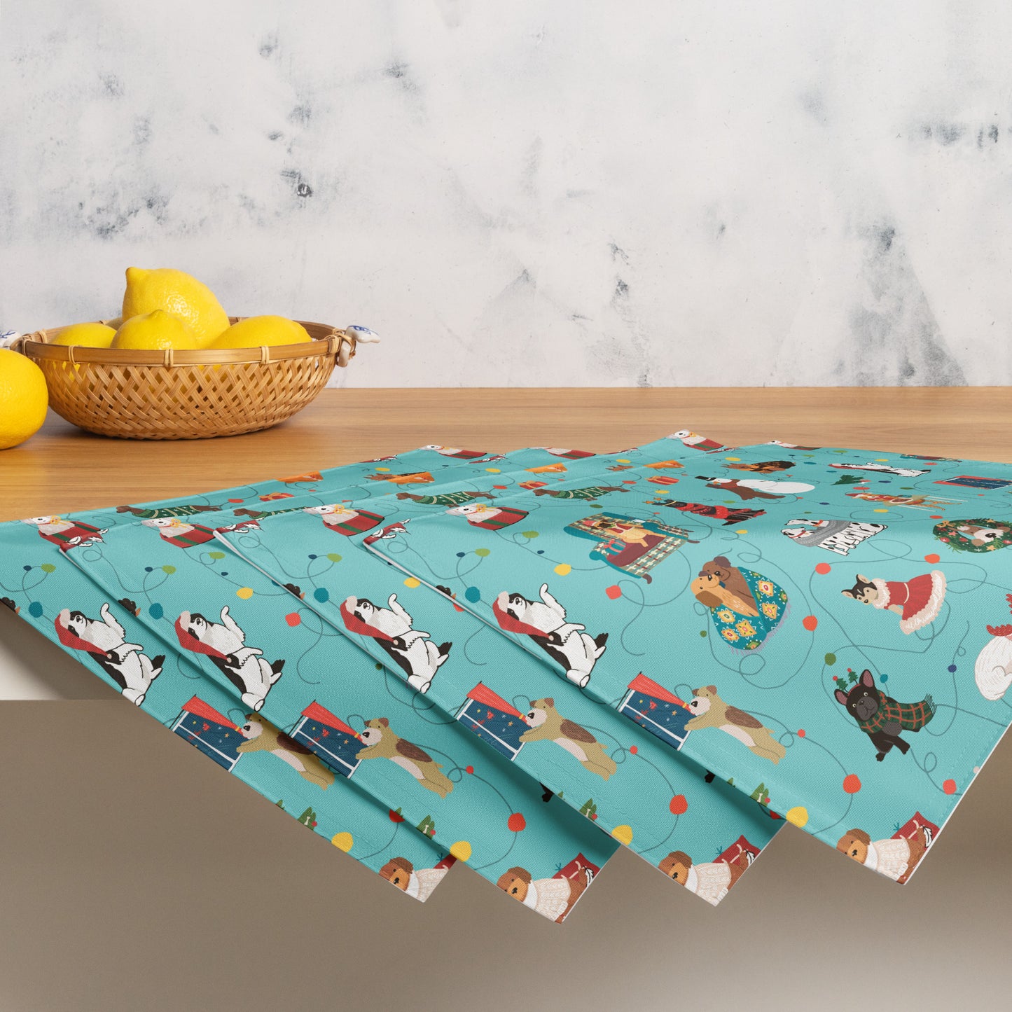 Festive Dogs Placemat Set