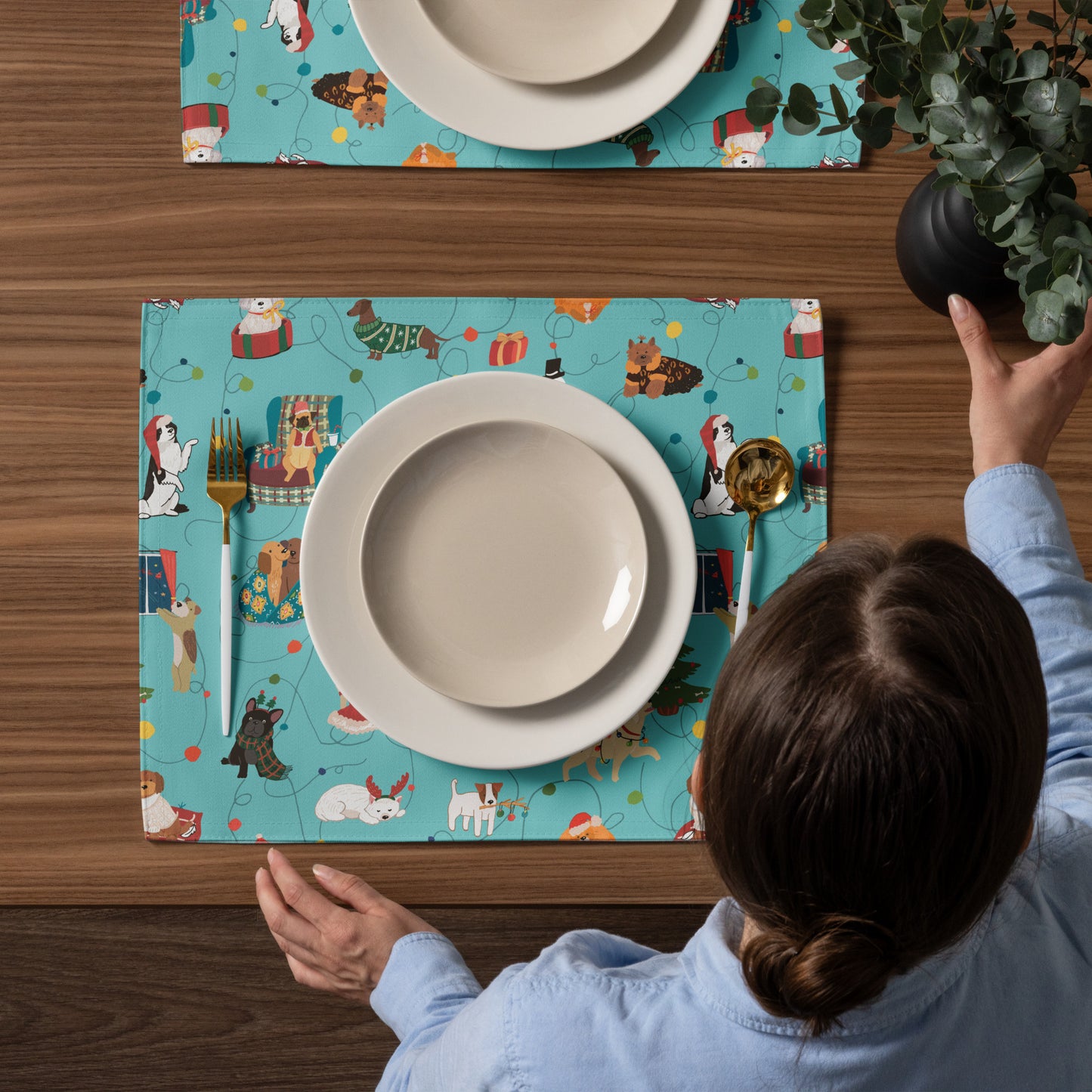 Festive Dogs Placemat Set