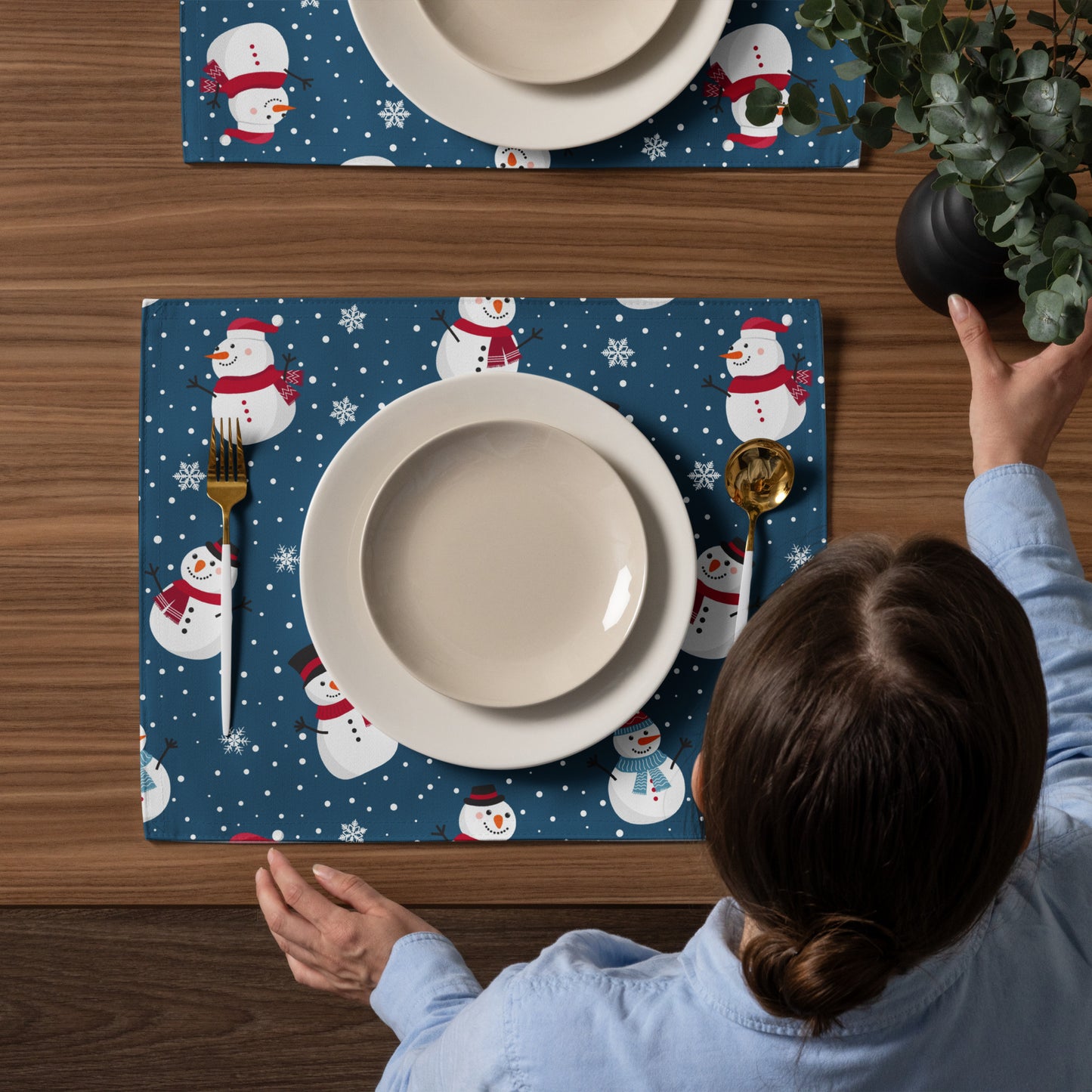 Snowmen Placemat Set