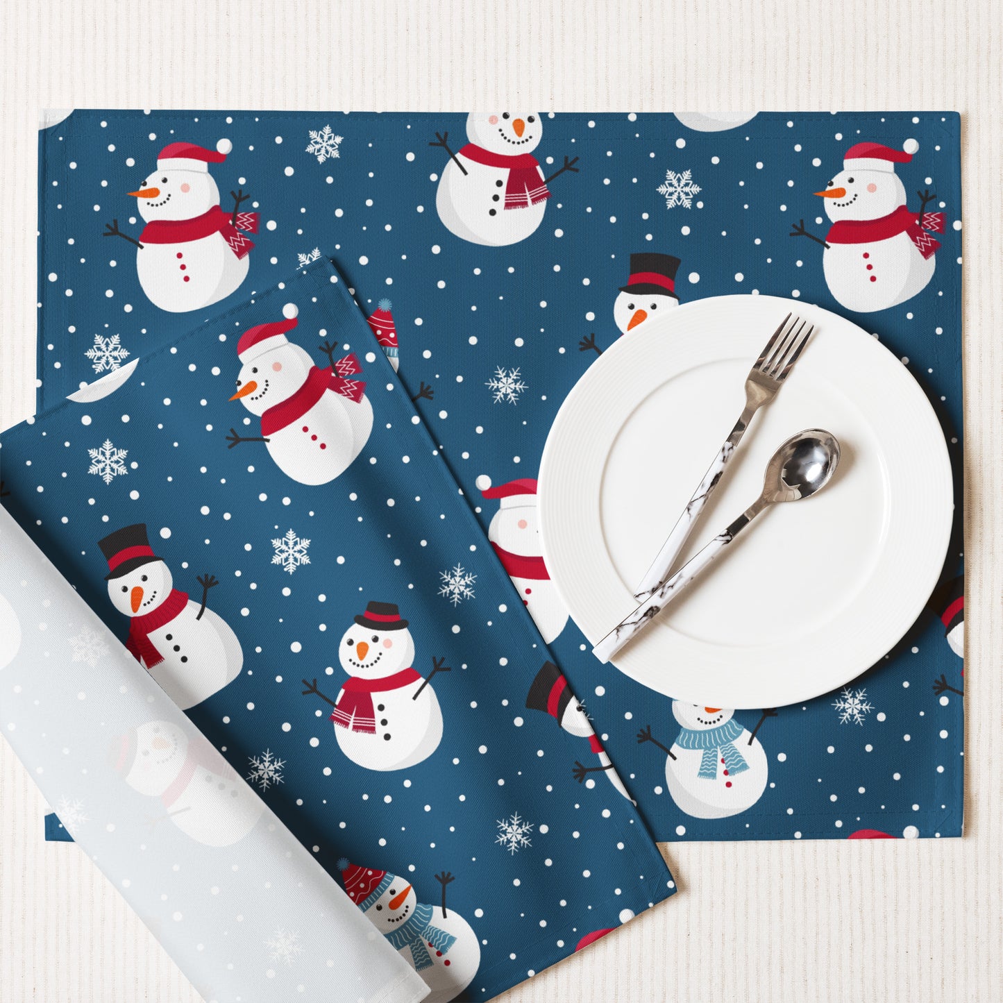 Snowmen Placemat Set