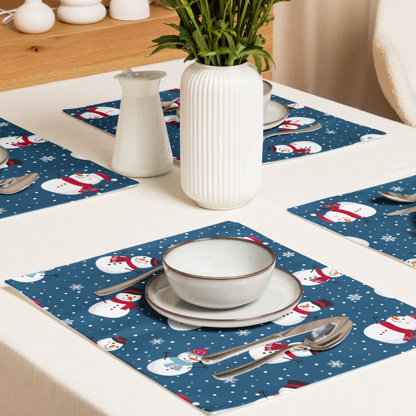 Snowmen Placemat Set